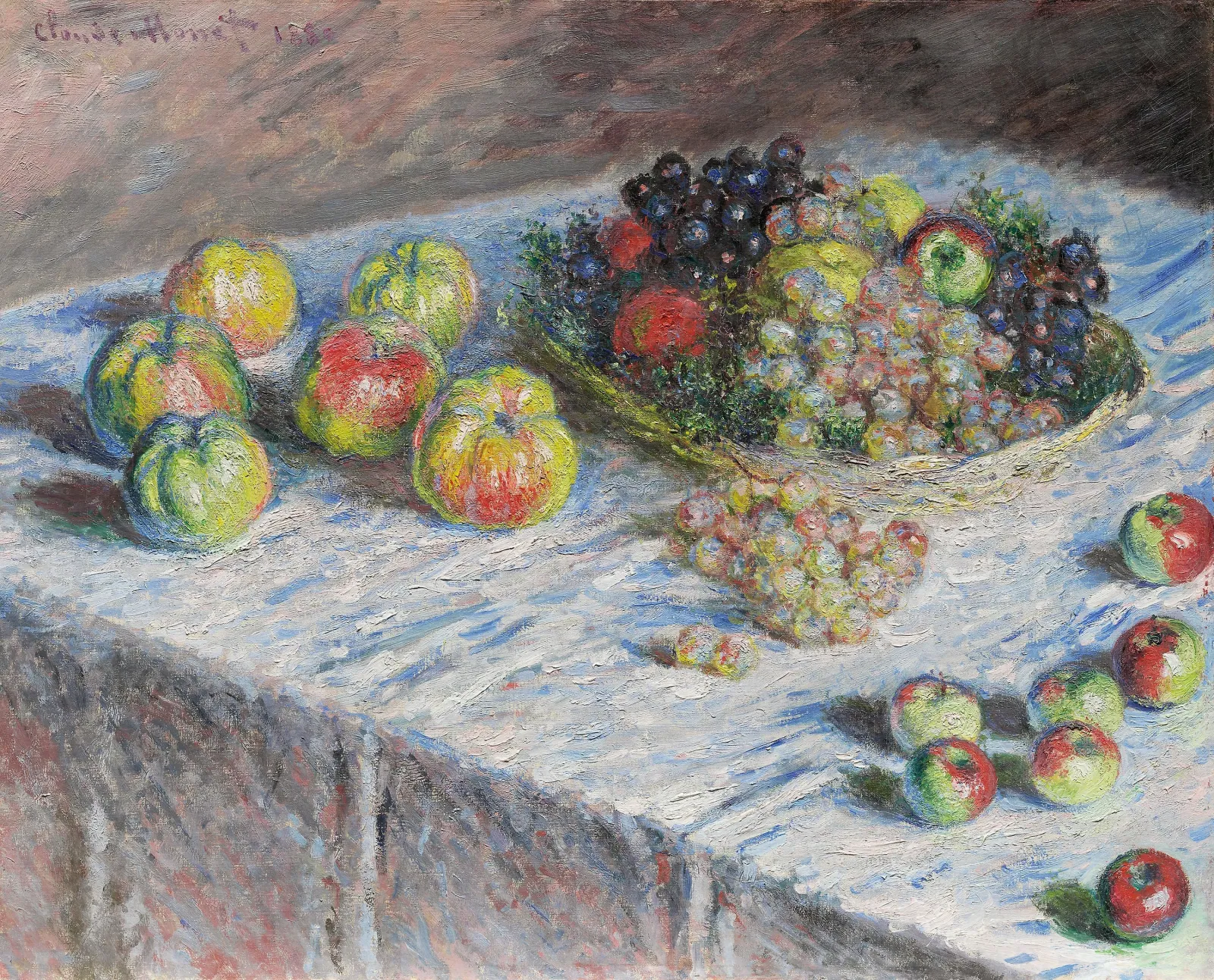 Apples and Grapes, Claude Monet