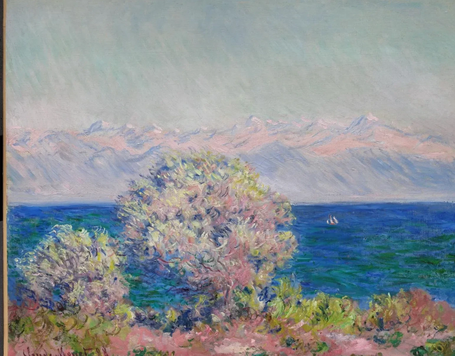Au Cap d'Antibes par vent de mistral, Claude Monet