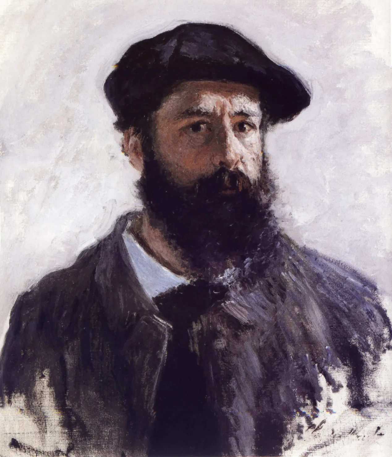 Autoportrait coiffé d'un béret, Claude Monet