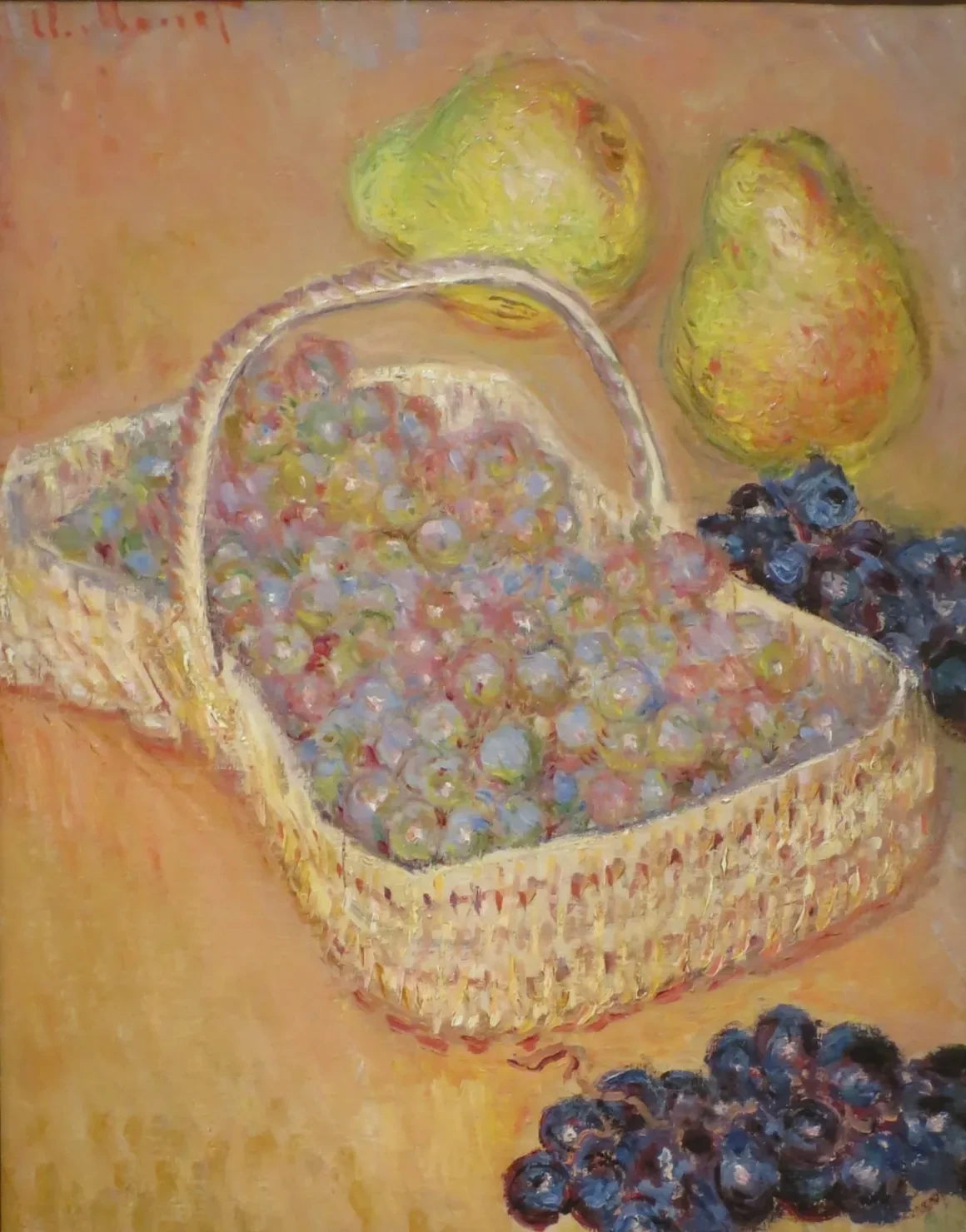Basket of Grapes, Claude Monet