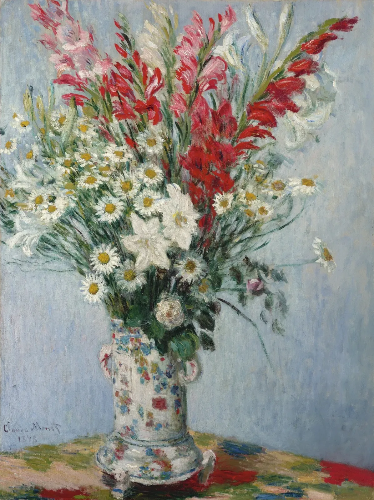 Bouquet de glaïeuls, lis et marguerites, Claude Monet