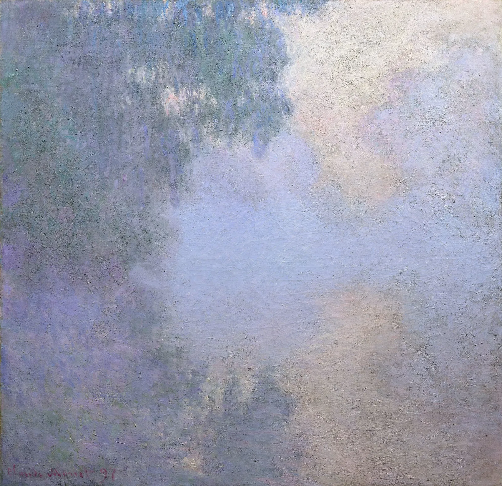 Branch of the Seine near Giverny (Mist), from the series "Mornings on the Seine", Claude Monet