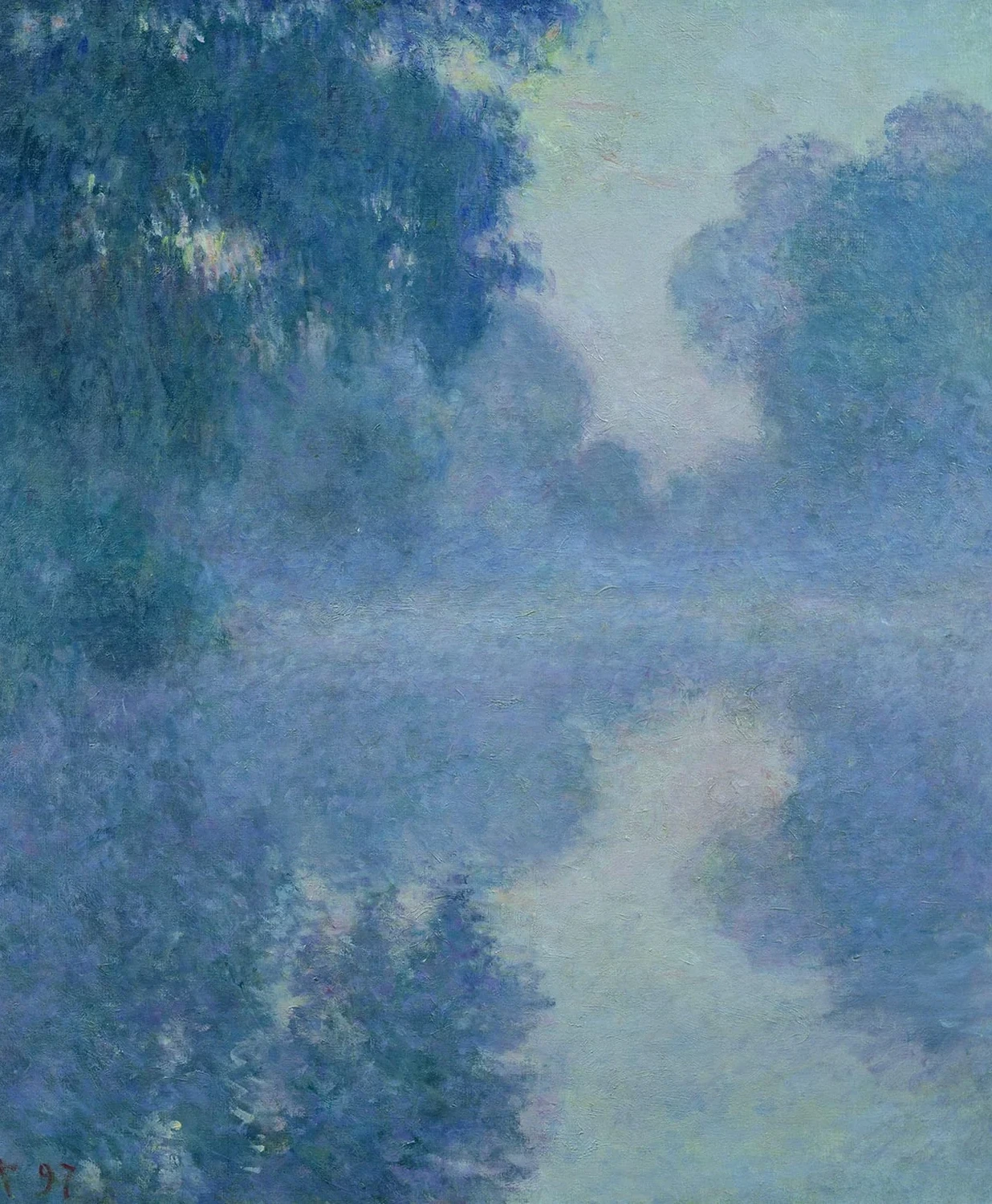 Bras de Seine près de Giverny, soleil levant, Claude Monet