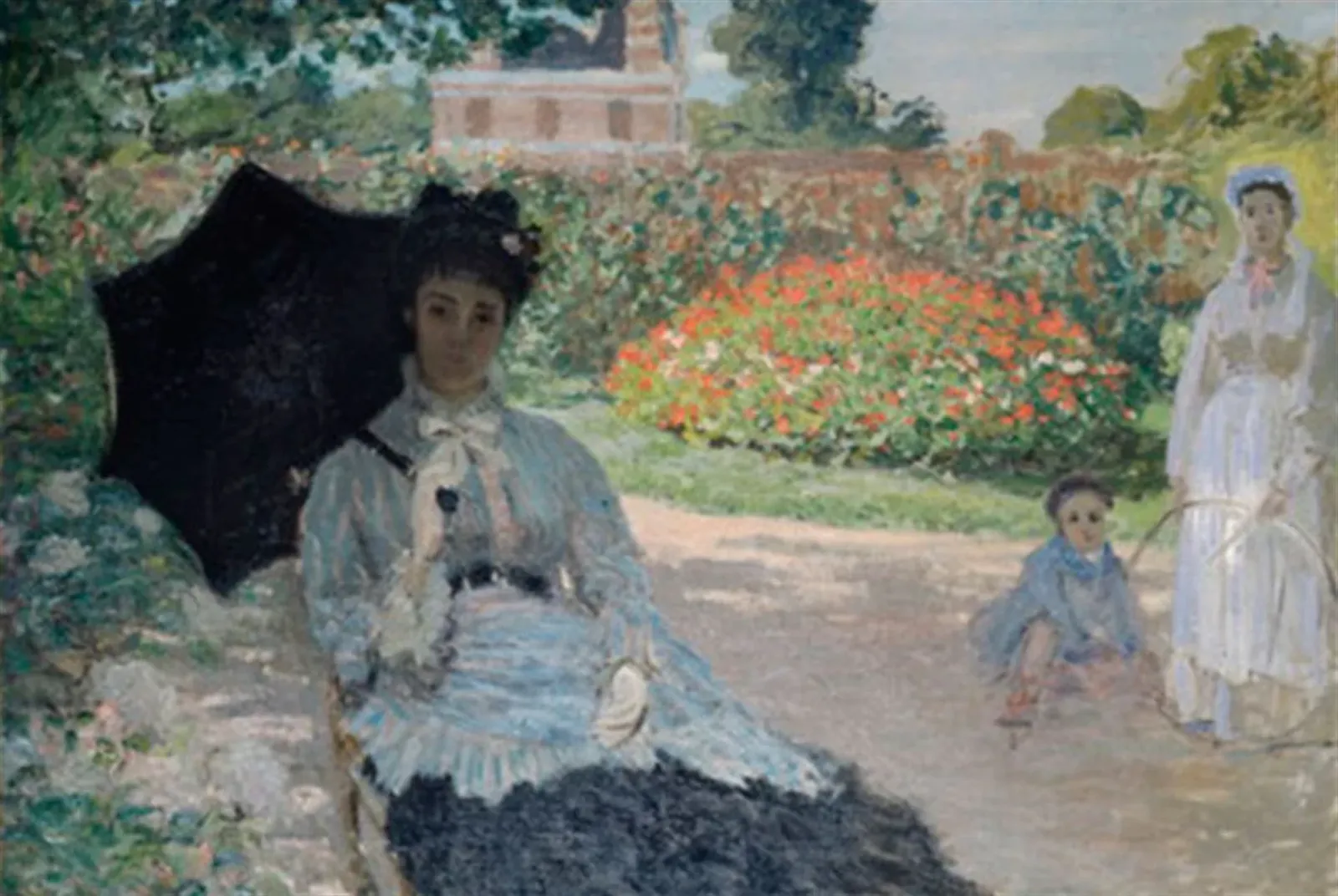 Camille in the Garden with Jean and a Maid, Claude Monet
