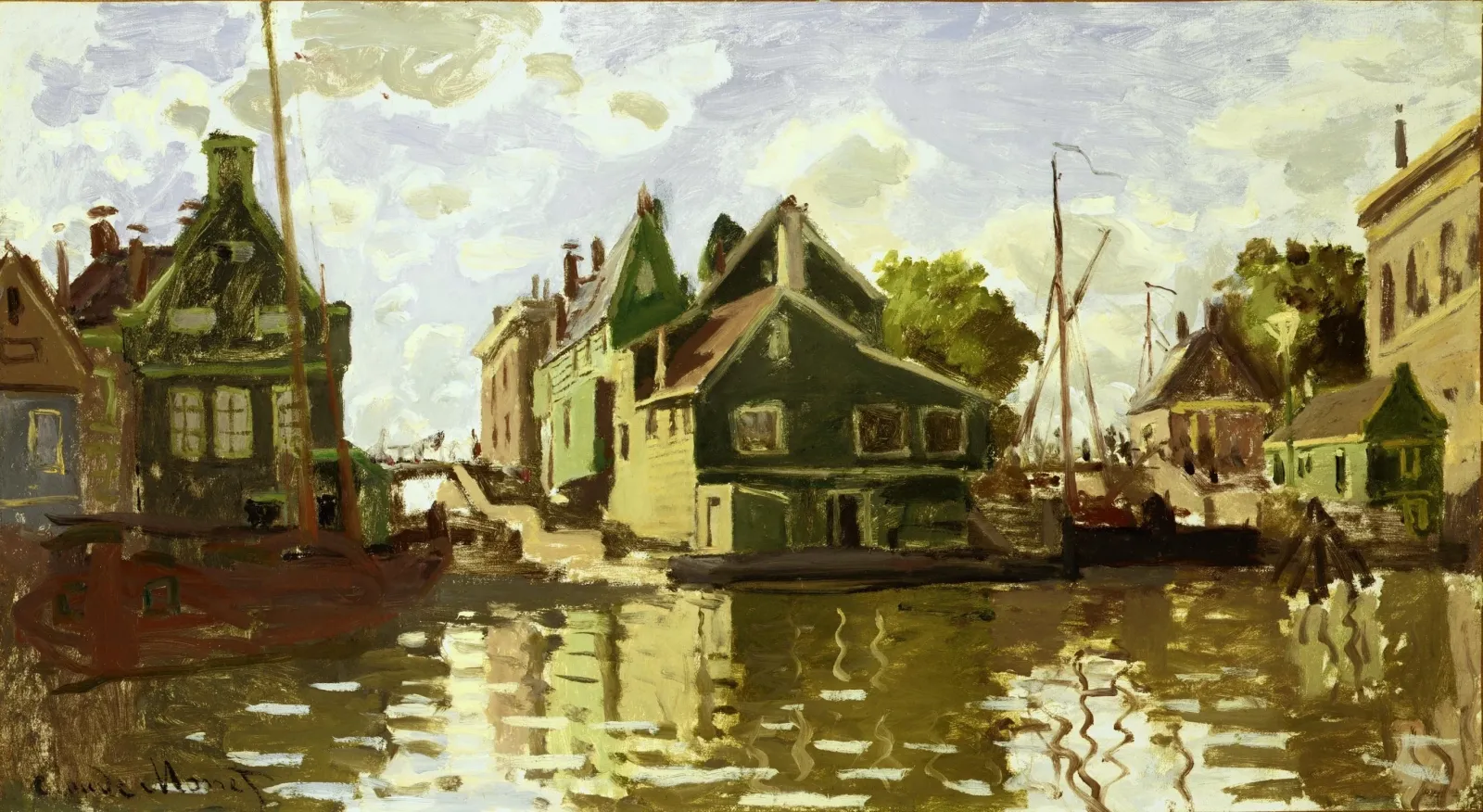 Canal à Zaandam, Claude Monet