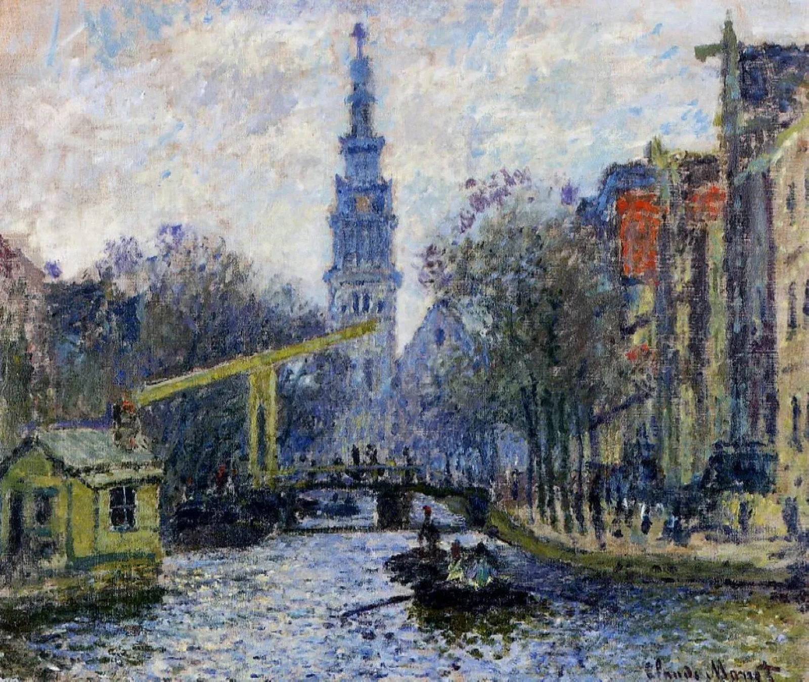 Canal in Amsterdam, Claude Monet