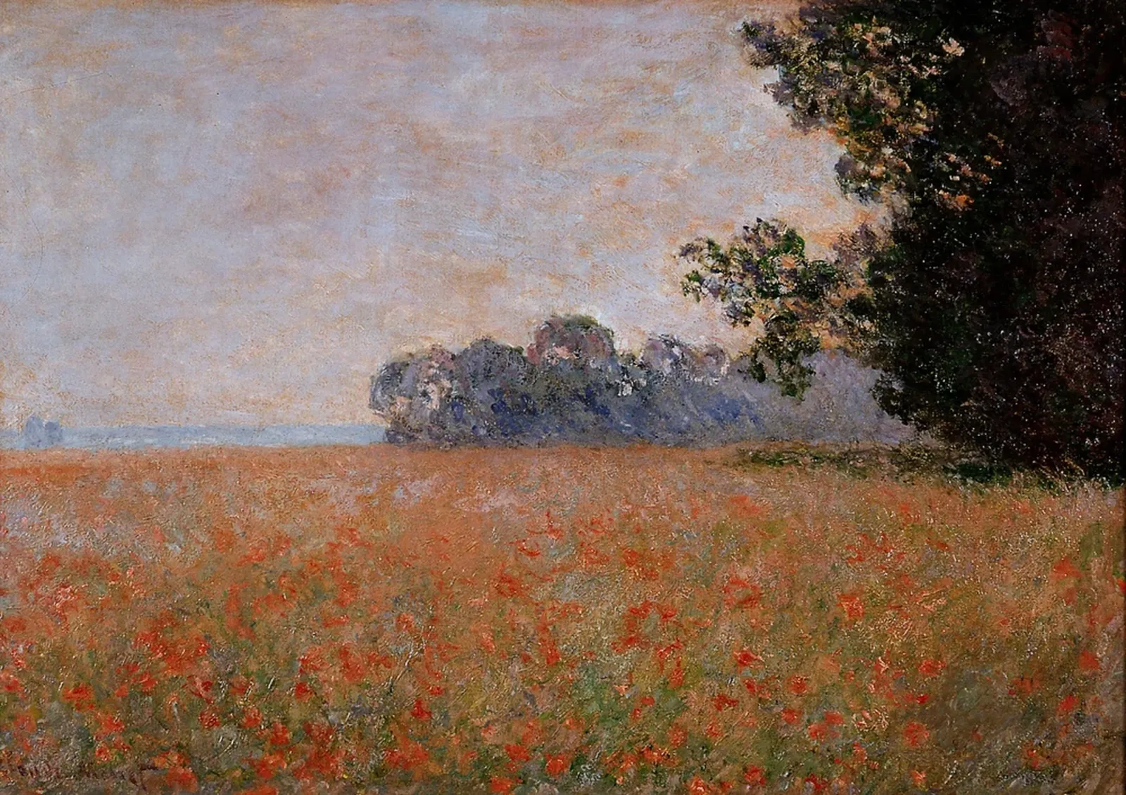 Champ d'avoine aux coquelicots, Claude Monet