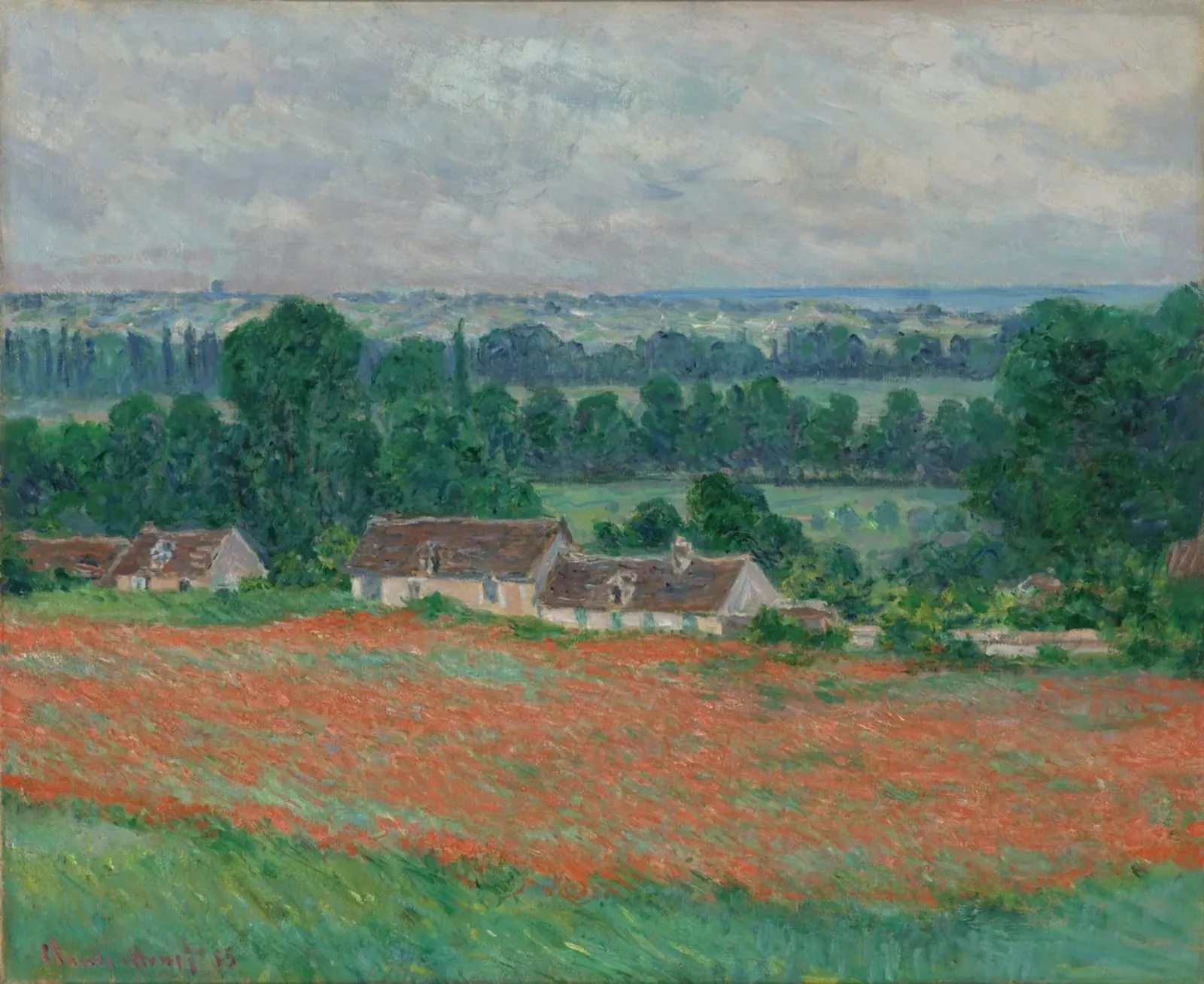 Champs de coquelicots à Giverny, Claude Monet