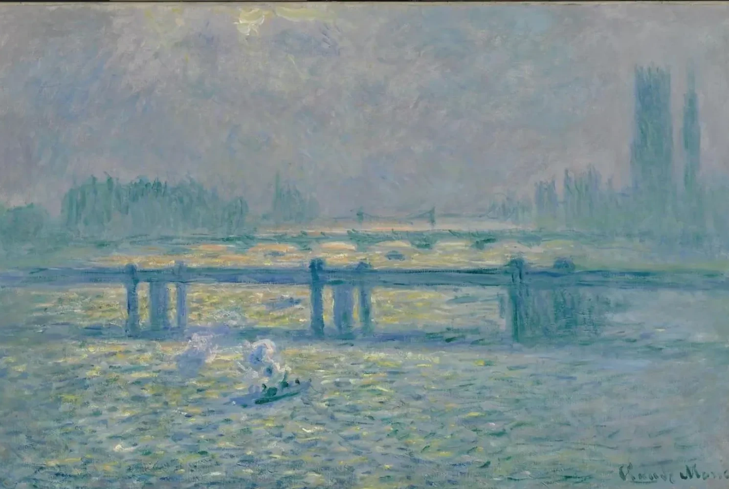 Charing Cross Bridge, reflets sur la Tamise, Claude Monet