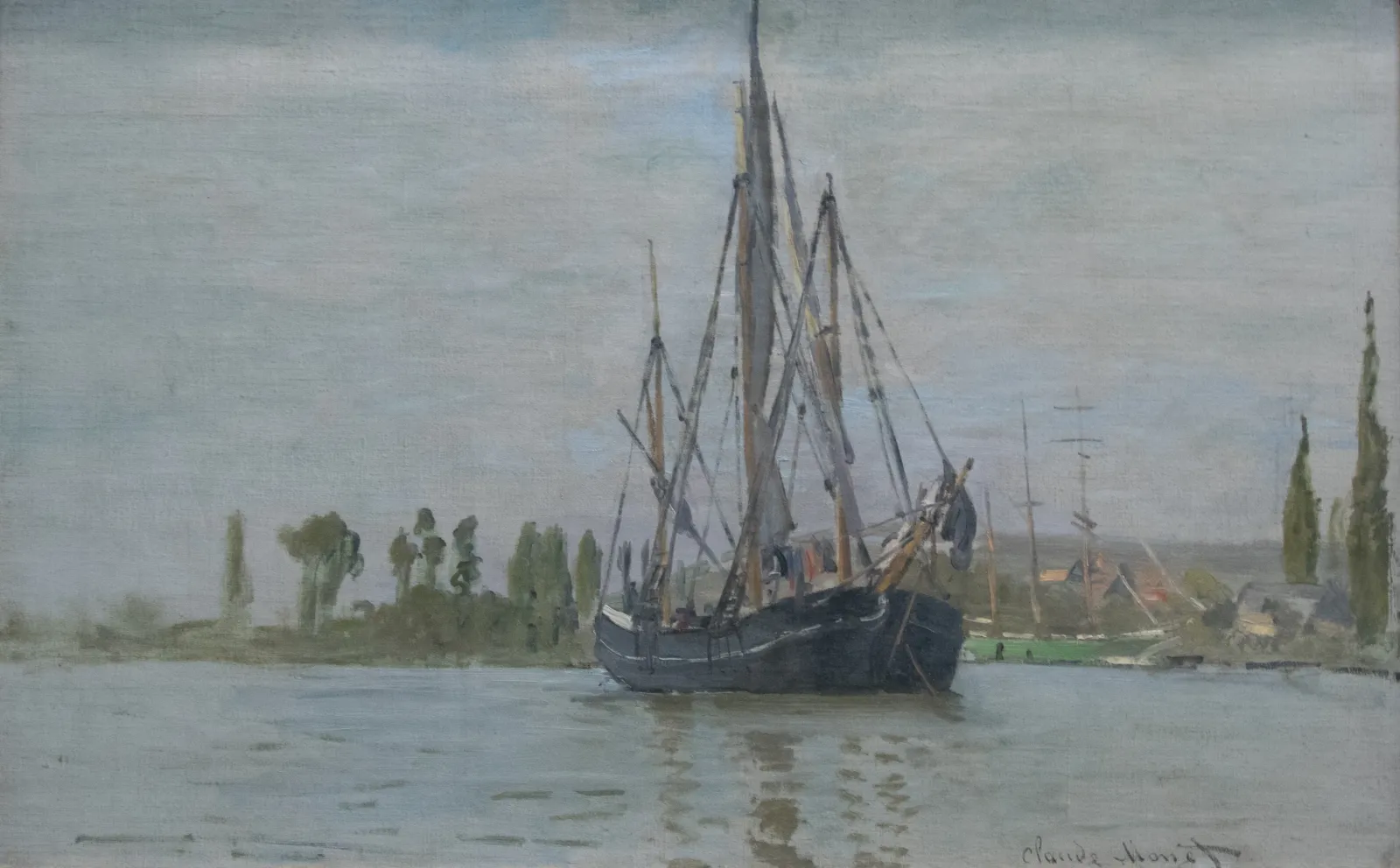 Chasse-marée à l'ancre, Claude Monet