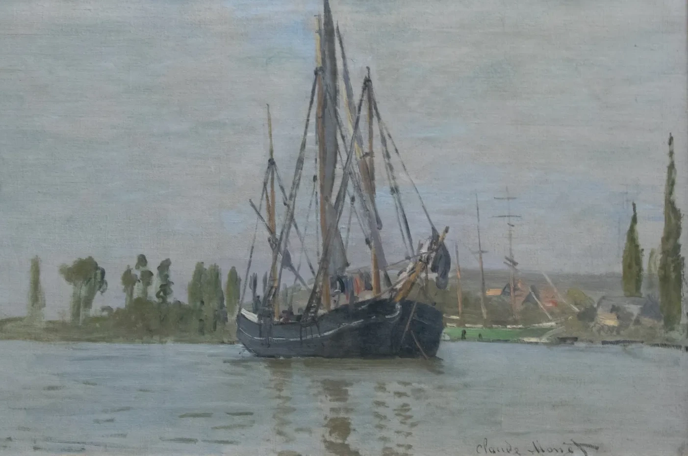 Chasse-marée à l'ancre, Claude Monet