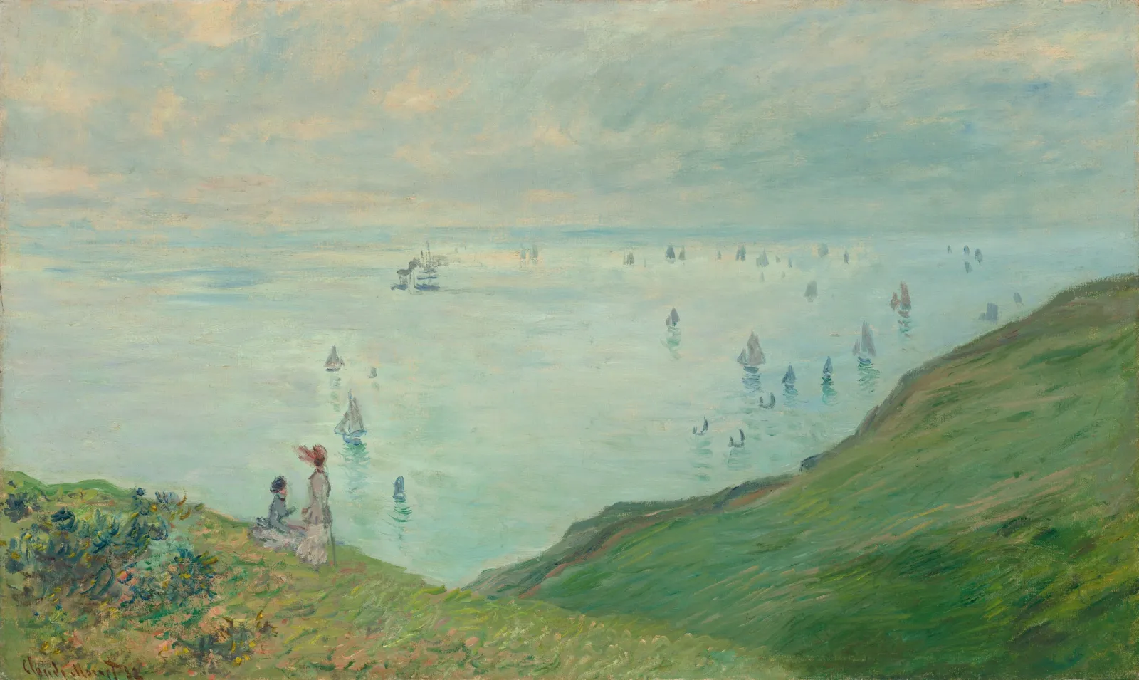 Cliffs at Pourville, Claude Monet