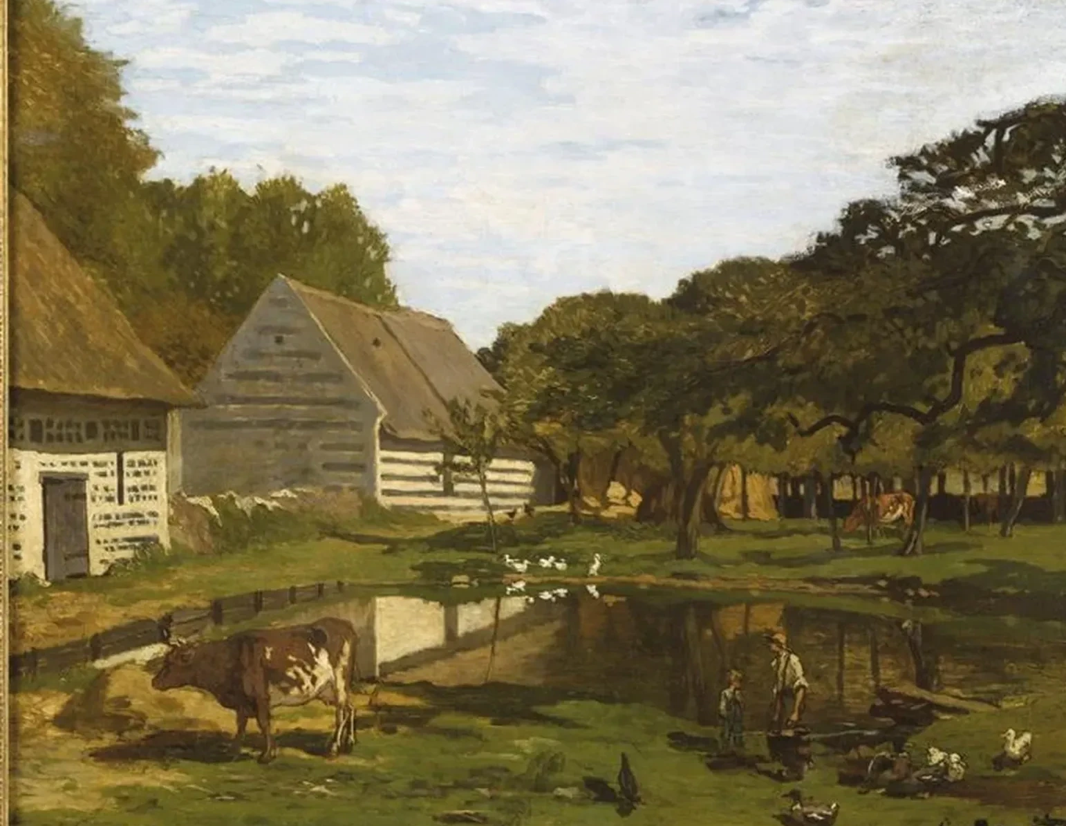 Cour de ferme en Normandie, Claude Monet
