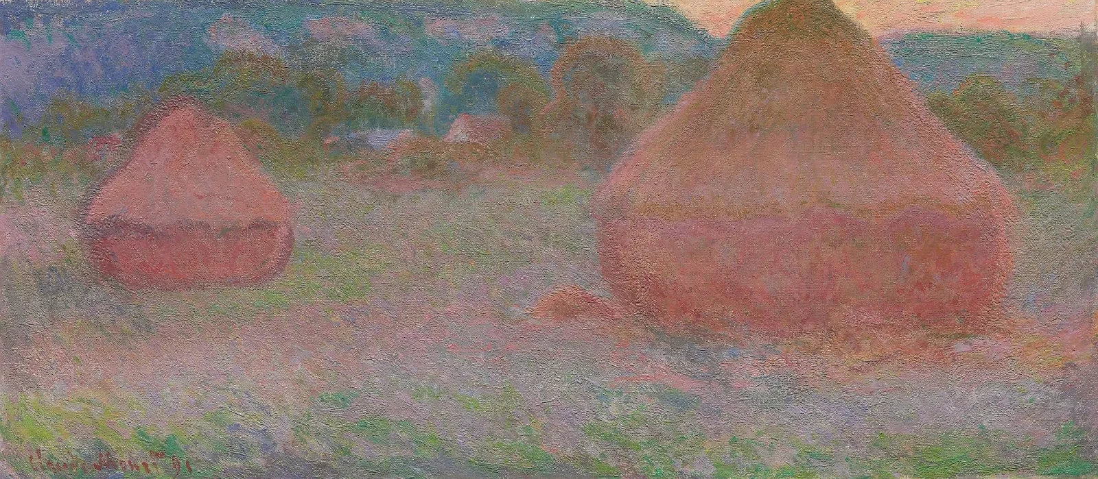 Deux meules, déclin du jour, automne, Claude Monet