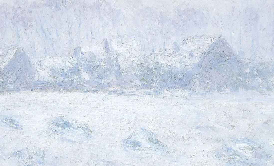 Effet de neige à Giverny, Claude Monet