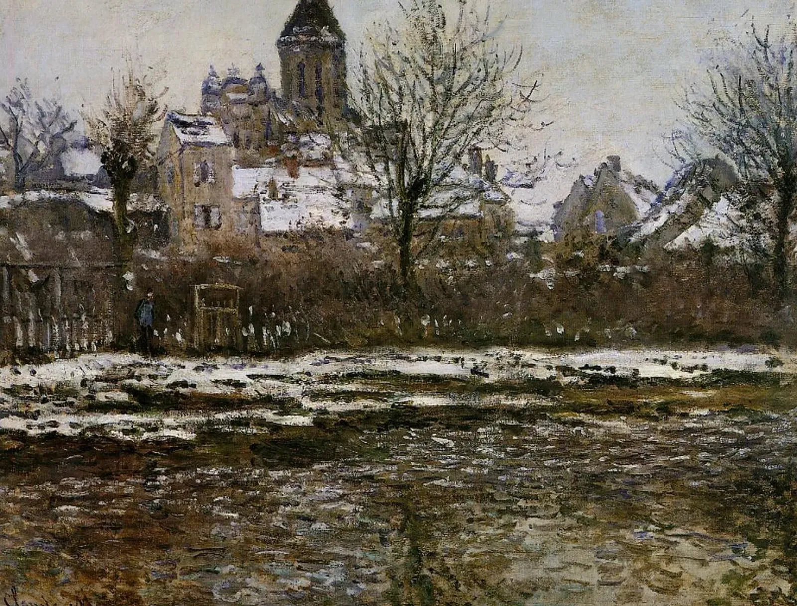 Effet de neige à Vétheuil, Claude Monet