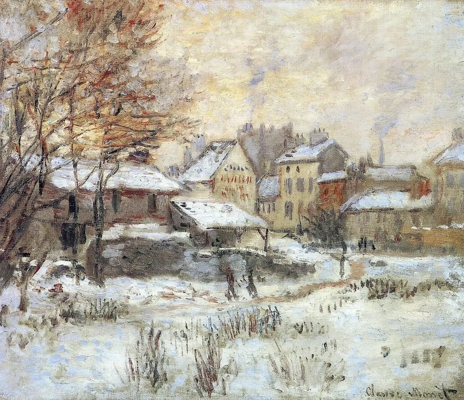 Effet de neige, soleil couchant, Claude Monet