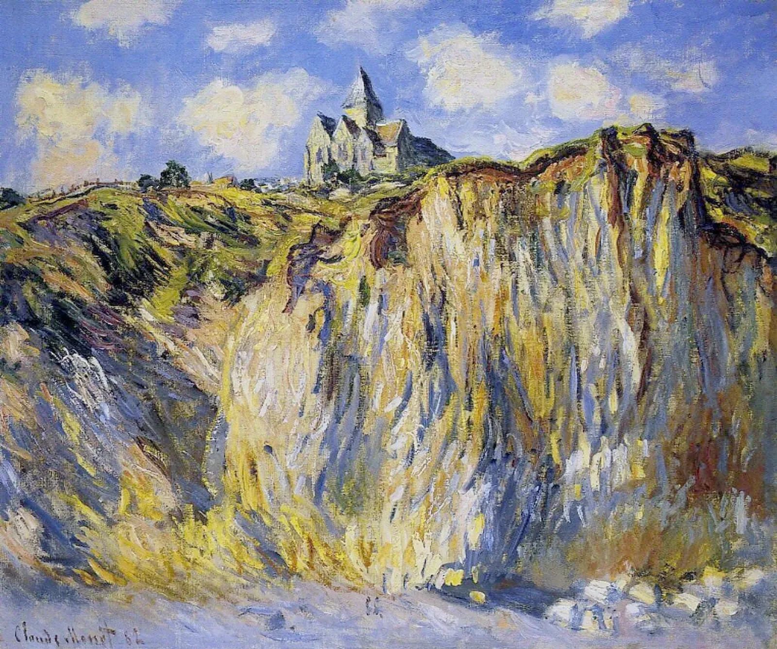 Église de Varengeville, effet du matin, Claude Monet