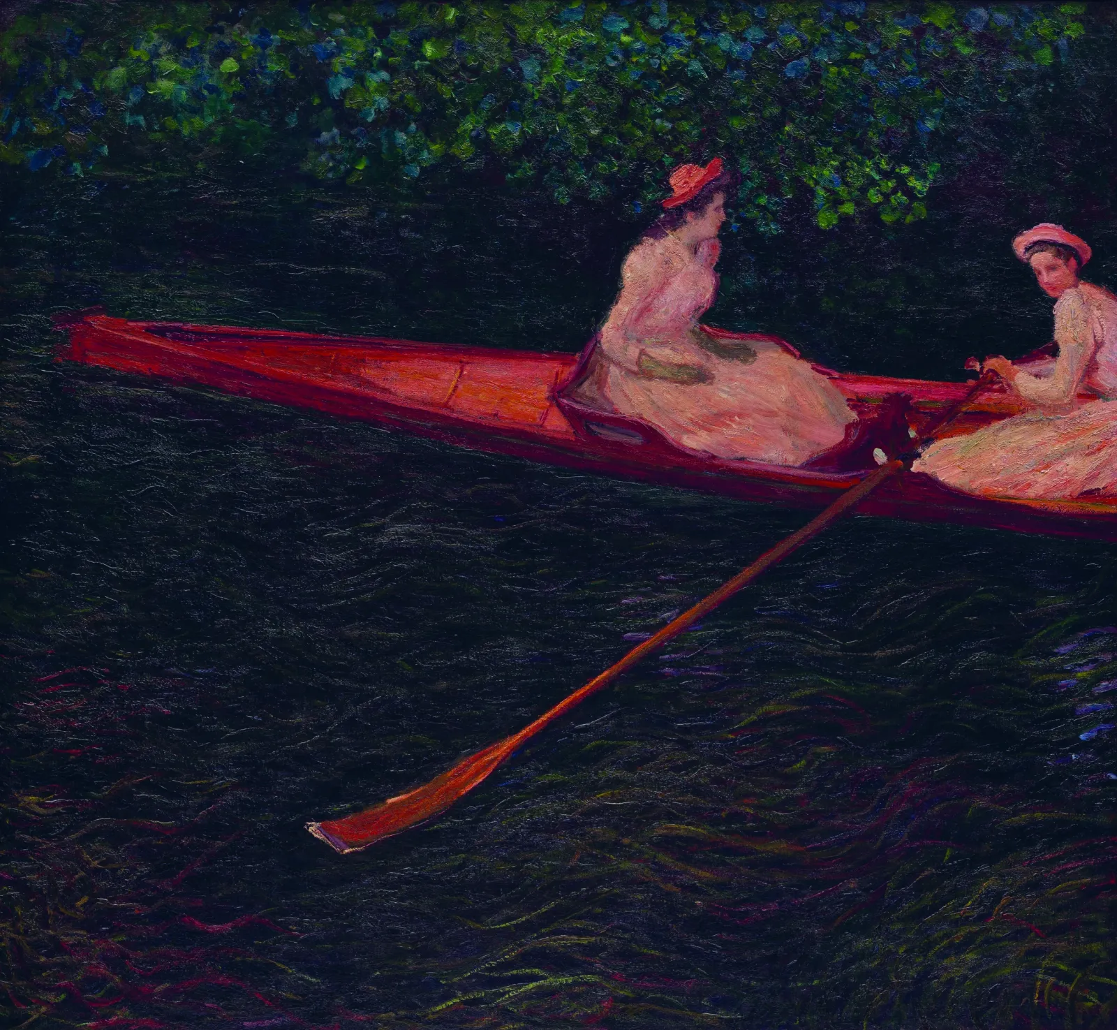 En canot sur l'Epte, Claude Monet