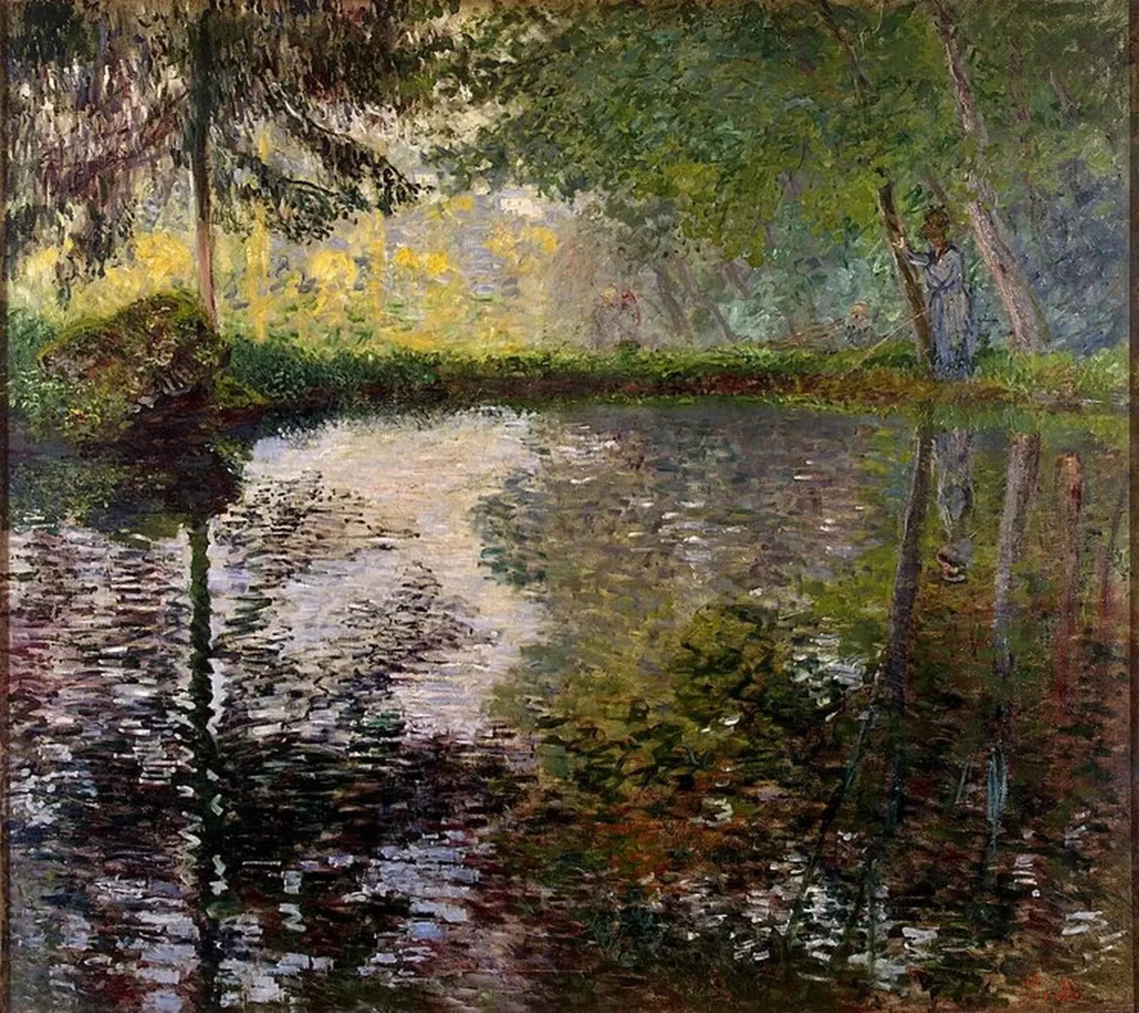 Étang à Montgeron, Claude Monet