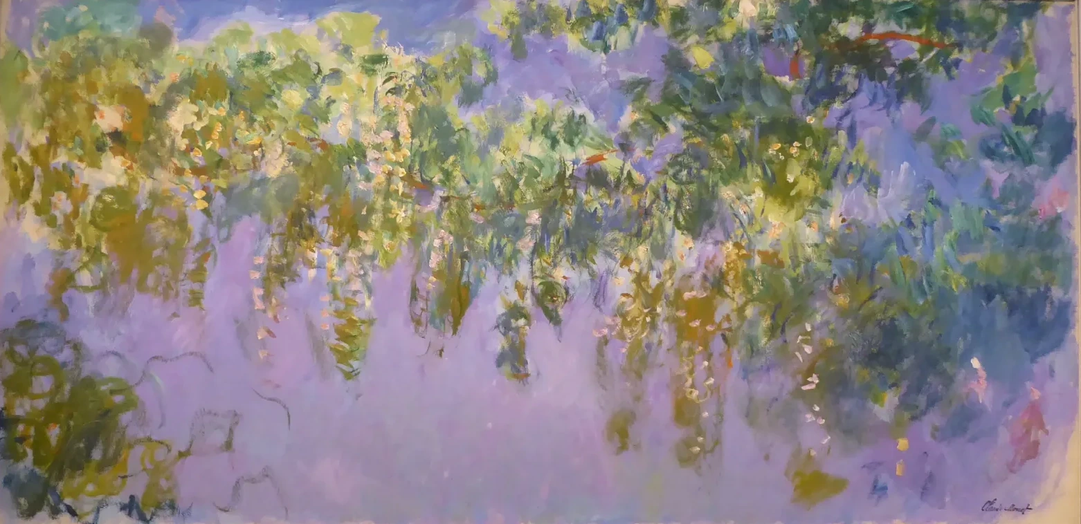 Estudio de glicinias, Claude Monet