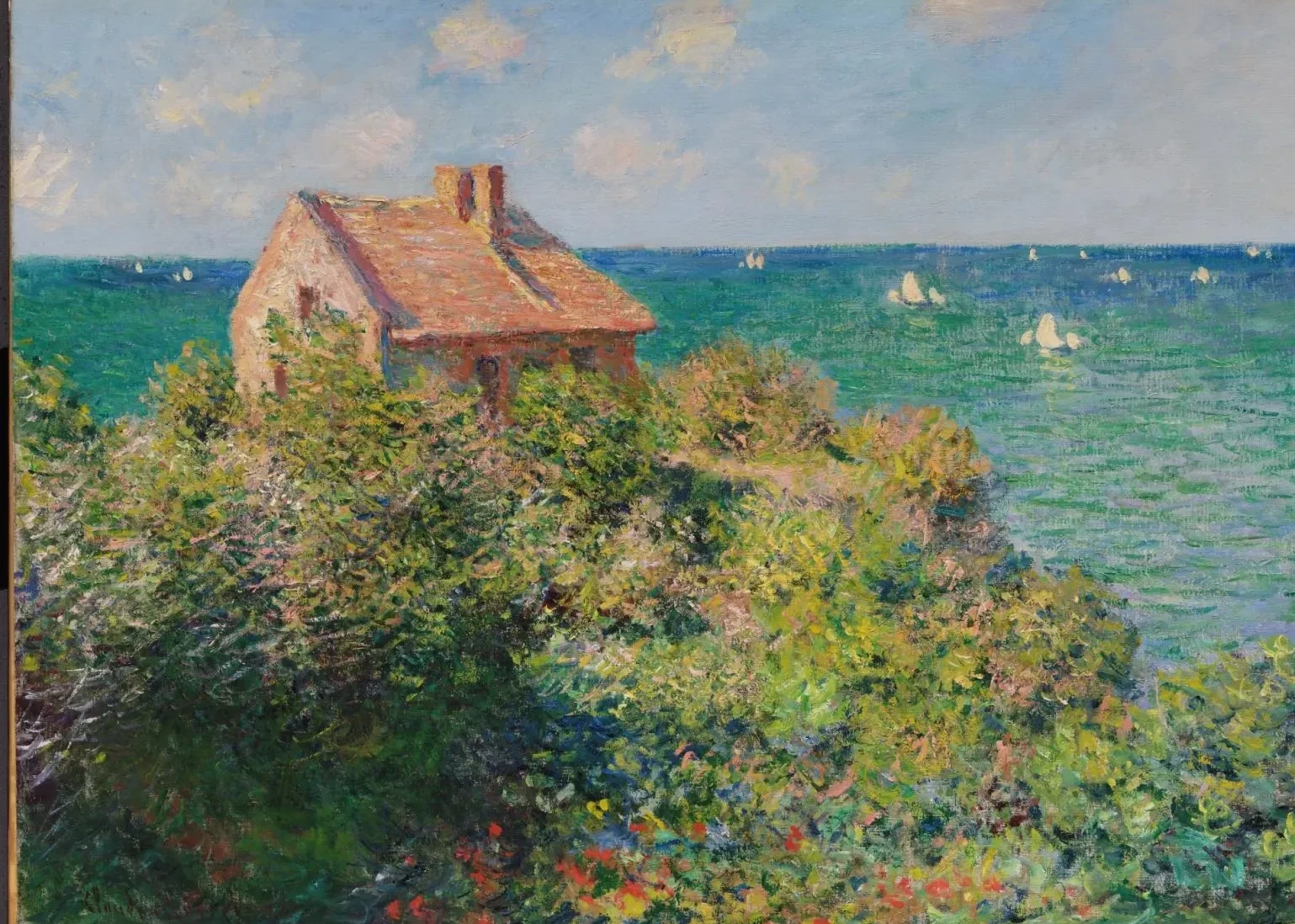 Fisherman's Cottage on the Cliffs at Varengeville, Claude Monet