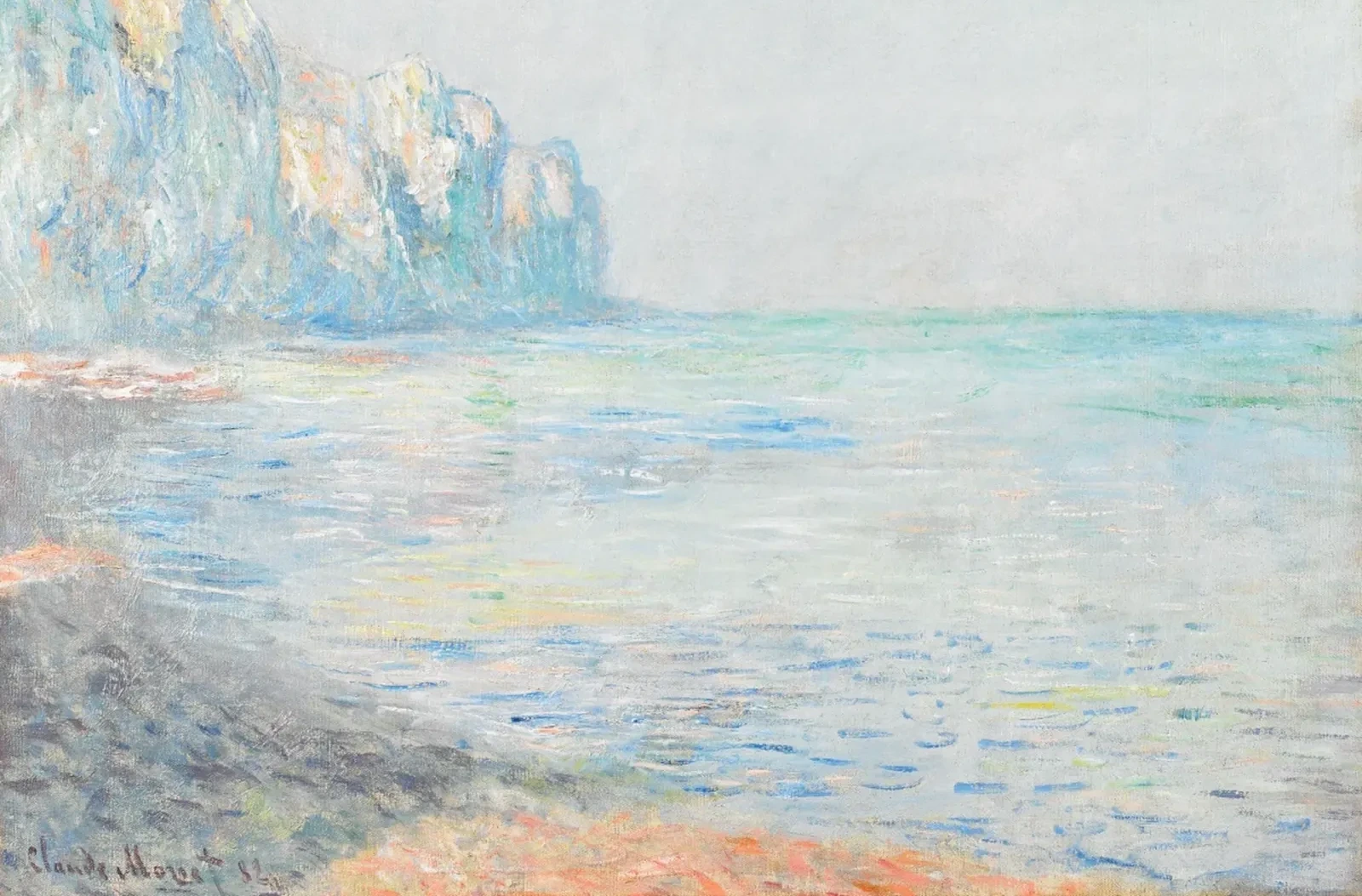Foggy Morning at Pourville, Claude Monet
