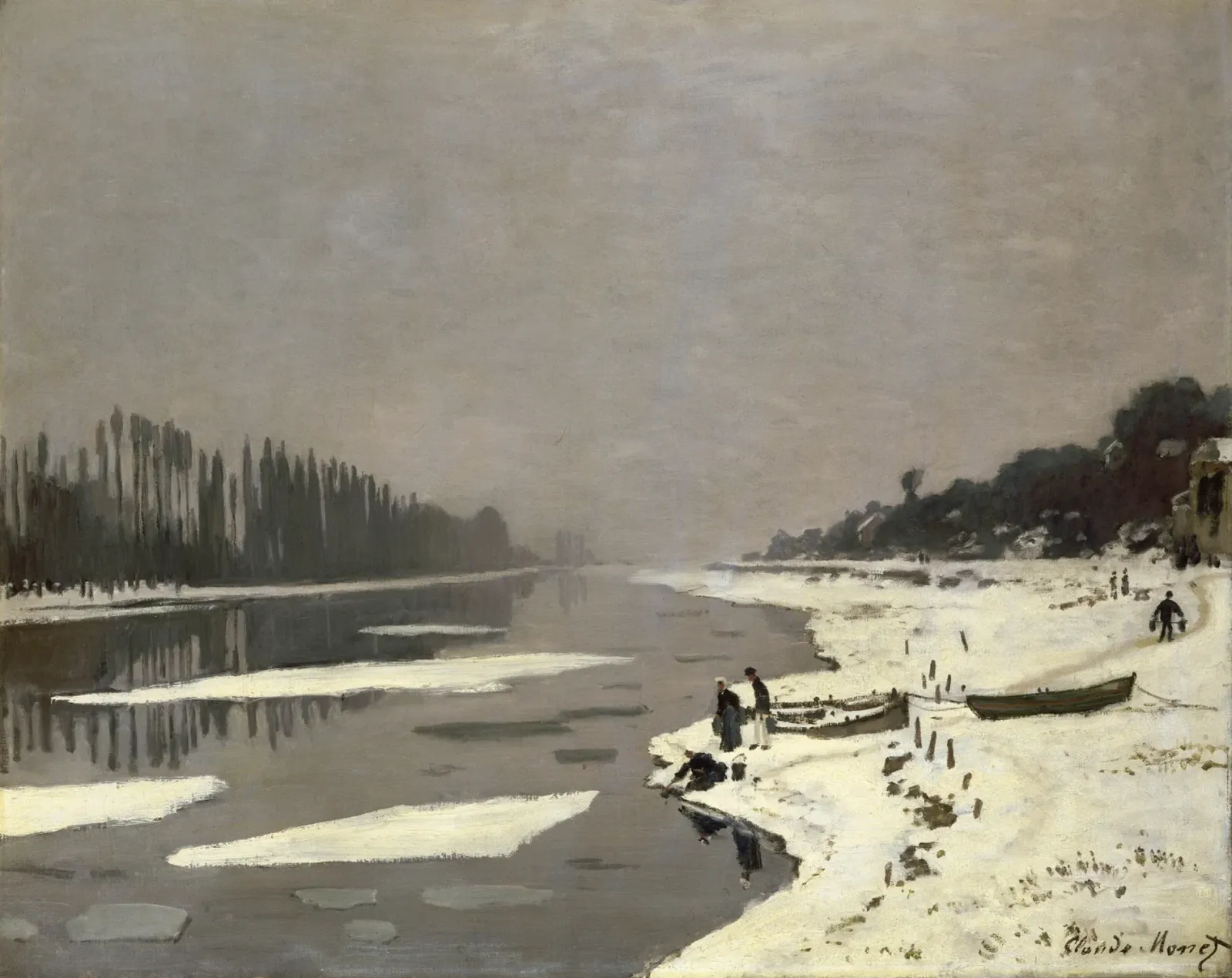 Glaçons à Bougival, Claude Monet