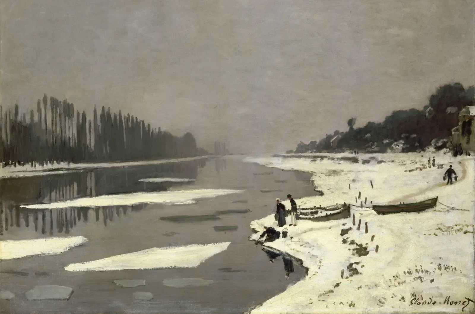Glaçons à Bougival, Claude Monet