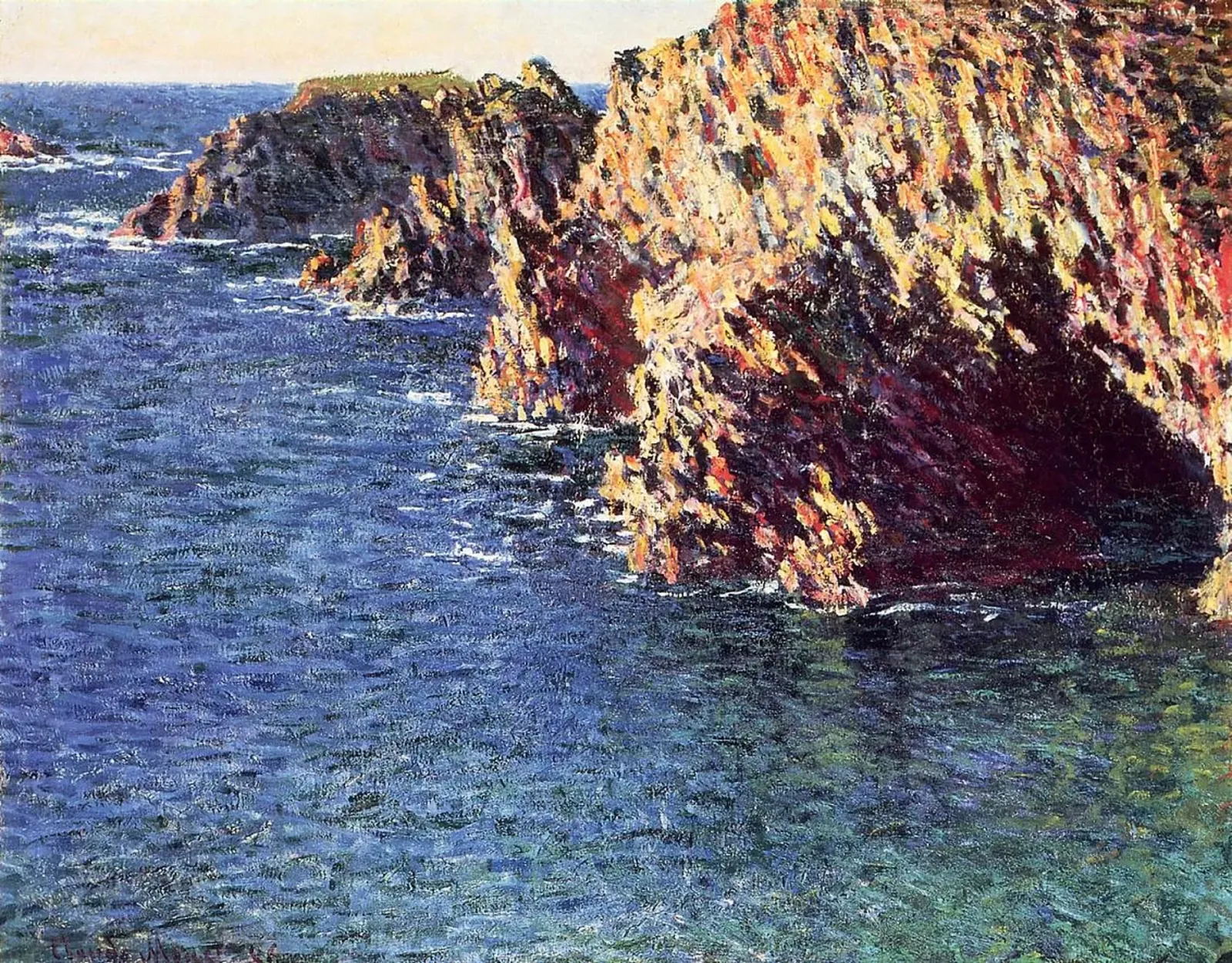 Grotte de Port-Domois, Claude Monet