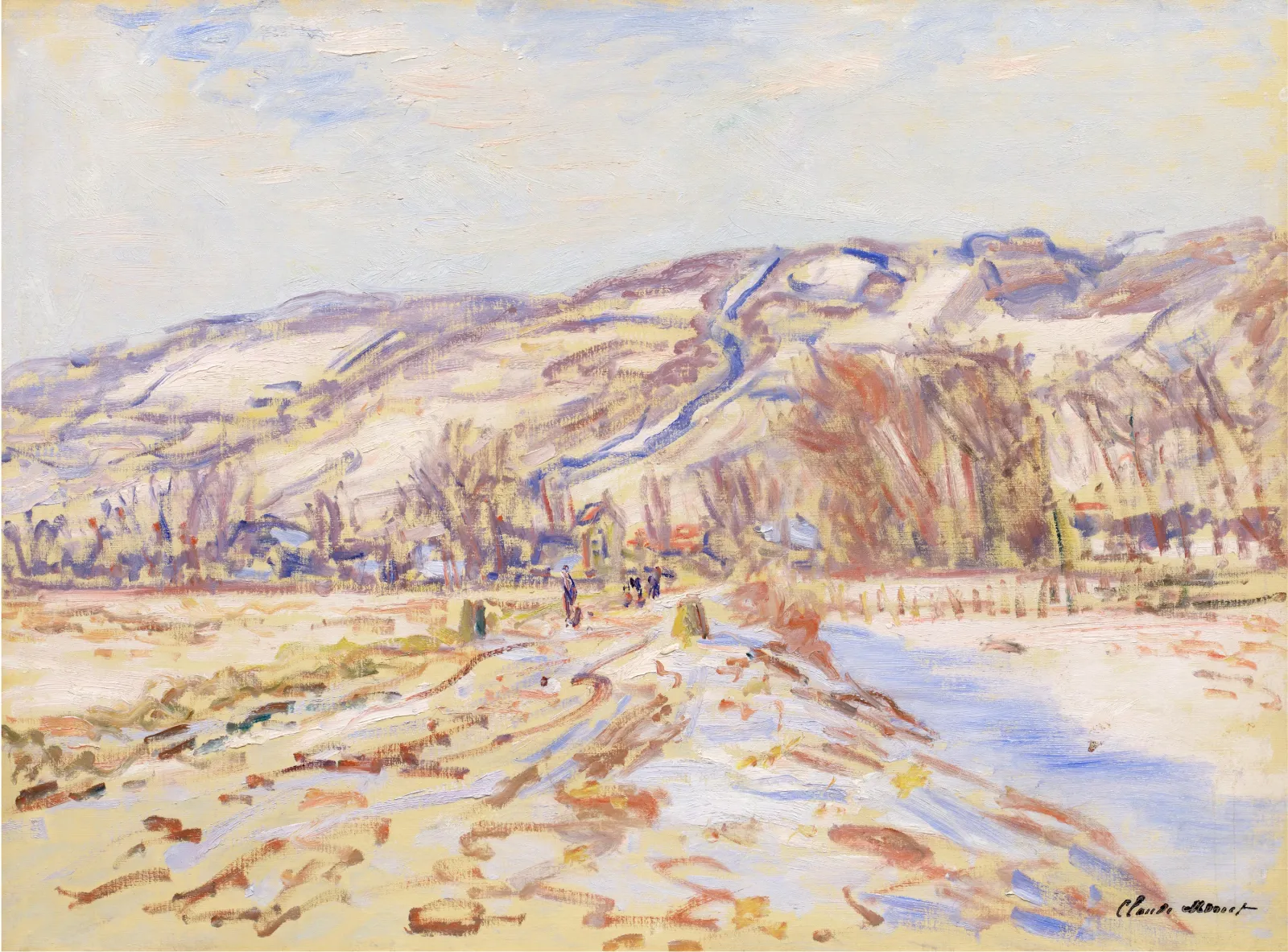 Hiver à Giverny, Claude Monet