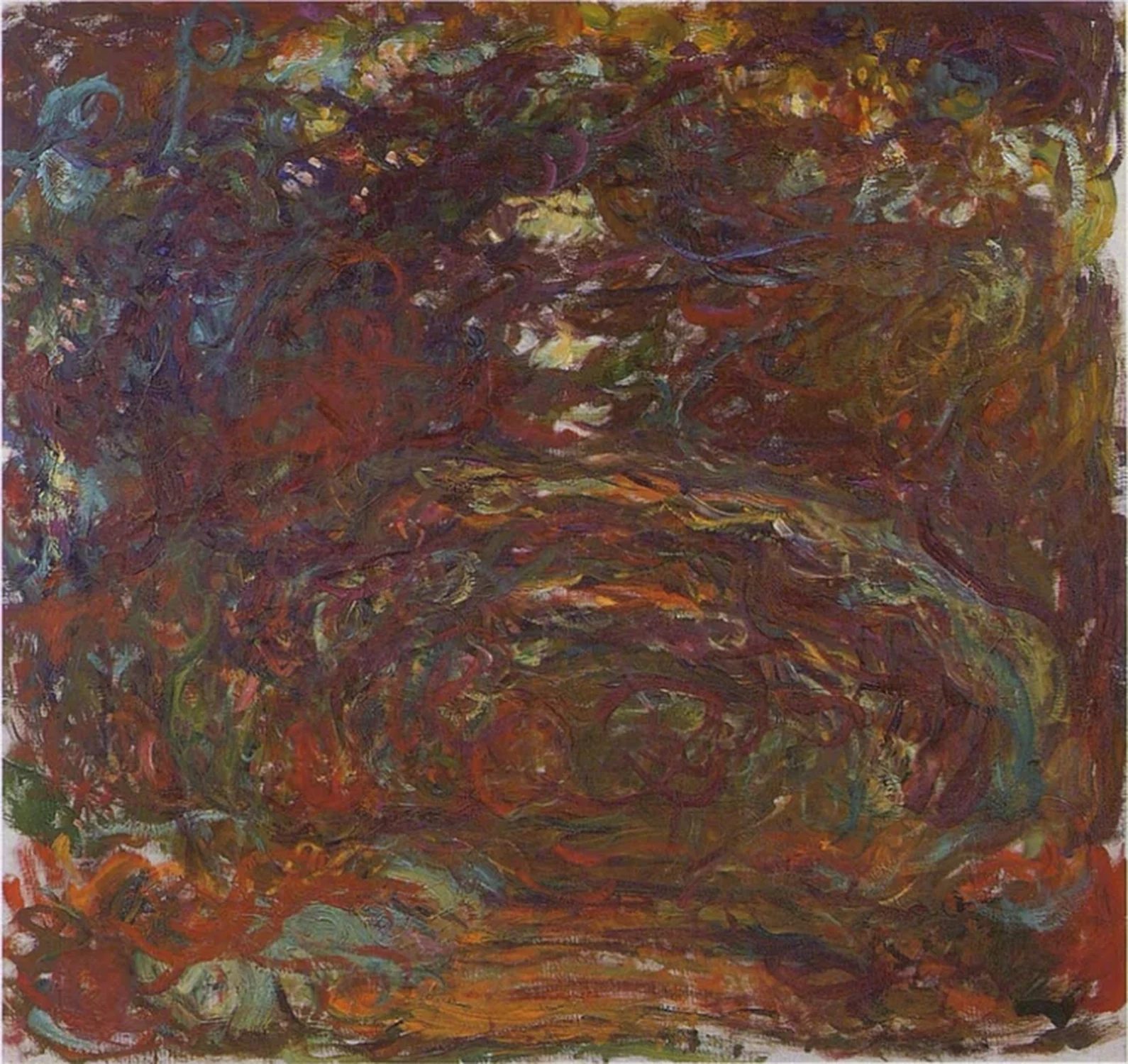 L'allée des rosiers, Claude Monet