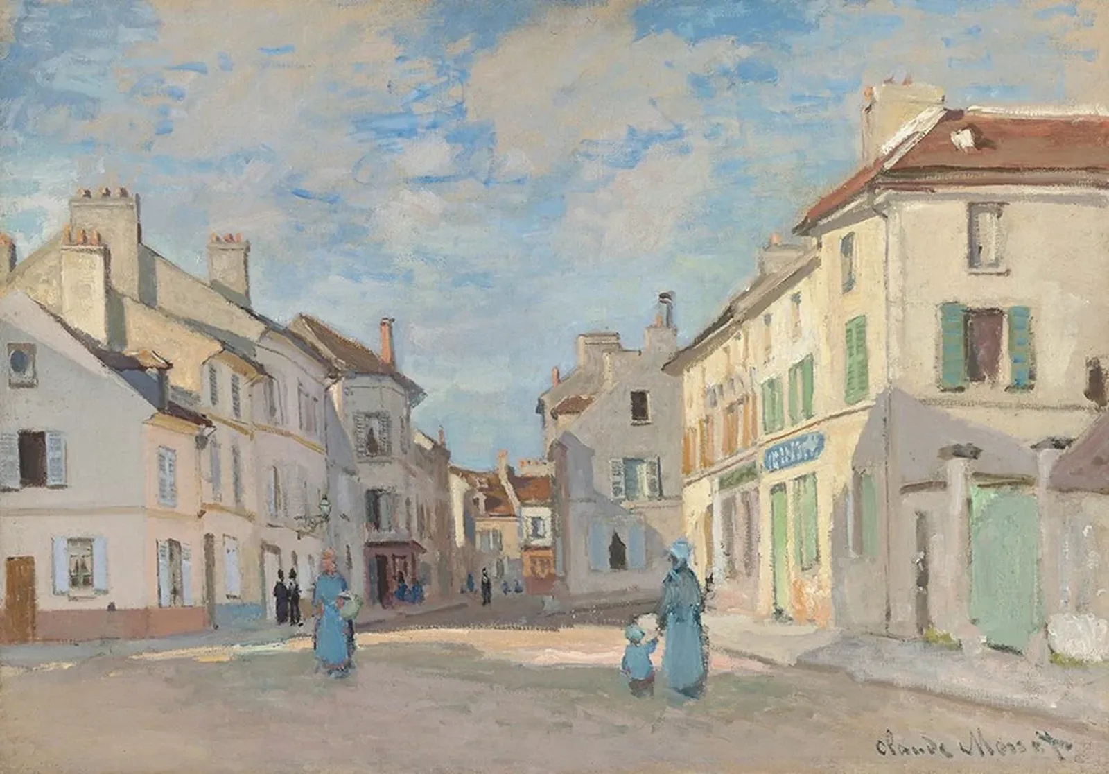 L'Ancienne rue de la Chaussée, Argenteuil, Claude Monet