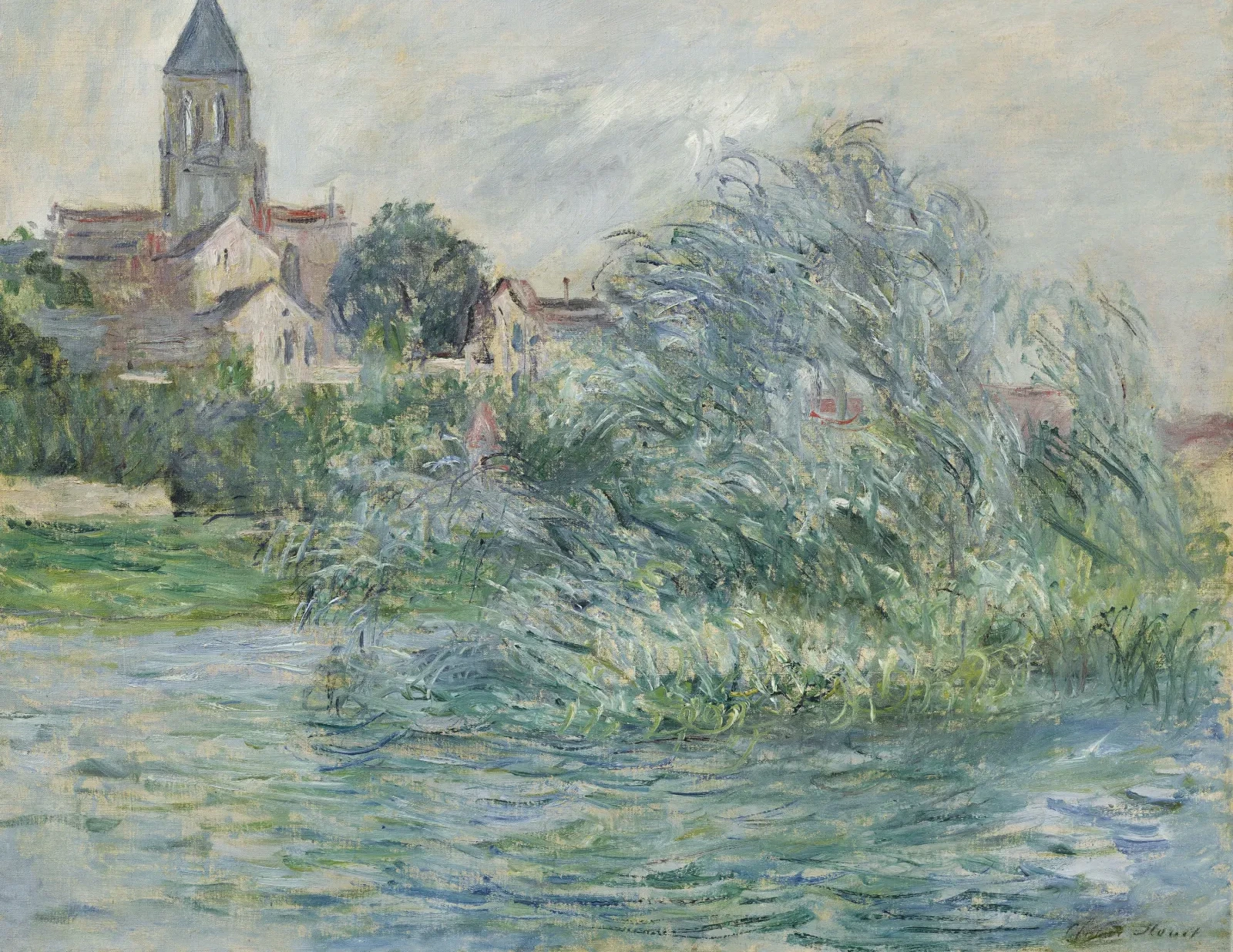 L'église à Vétheuil, Claude Monet