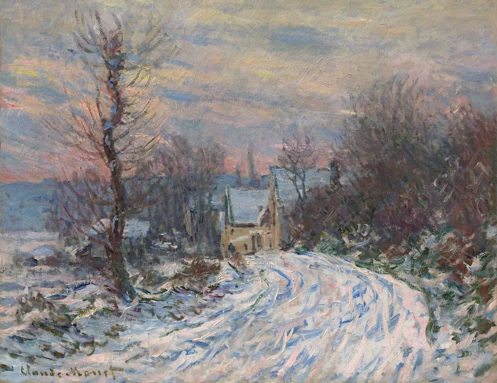 L'entrée de Giverny en hiver, Claude Monet