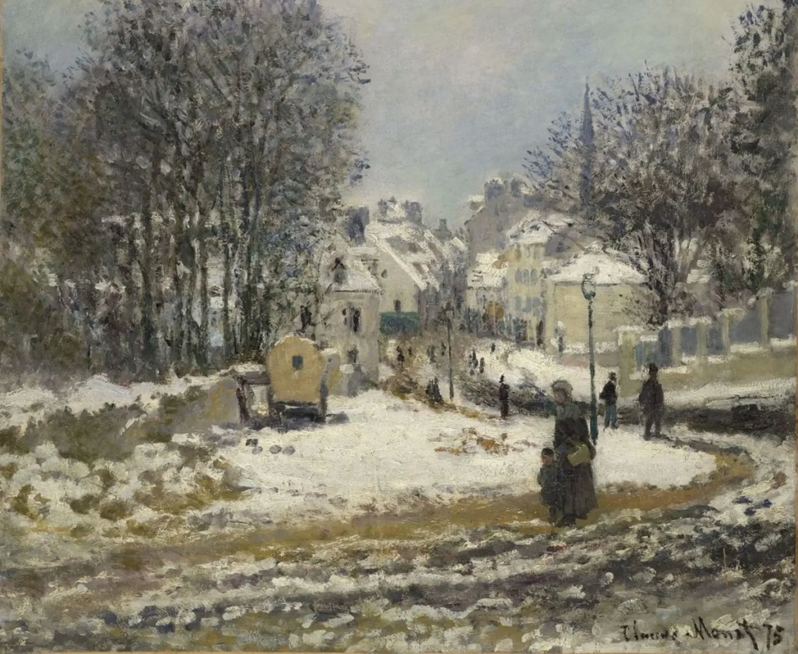 L'Entrée de la Grande Rue à Argenteuil, l'hiver, Claude Monet