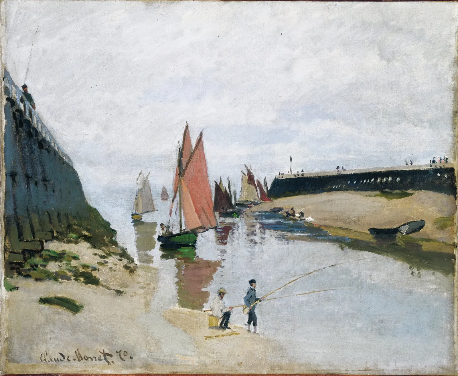 L'Entrée du port de Trouville, Claude Monet