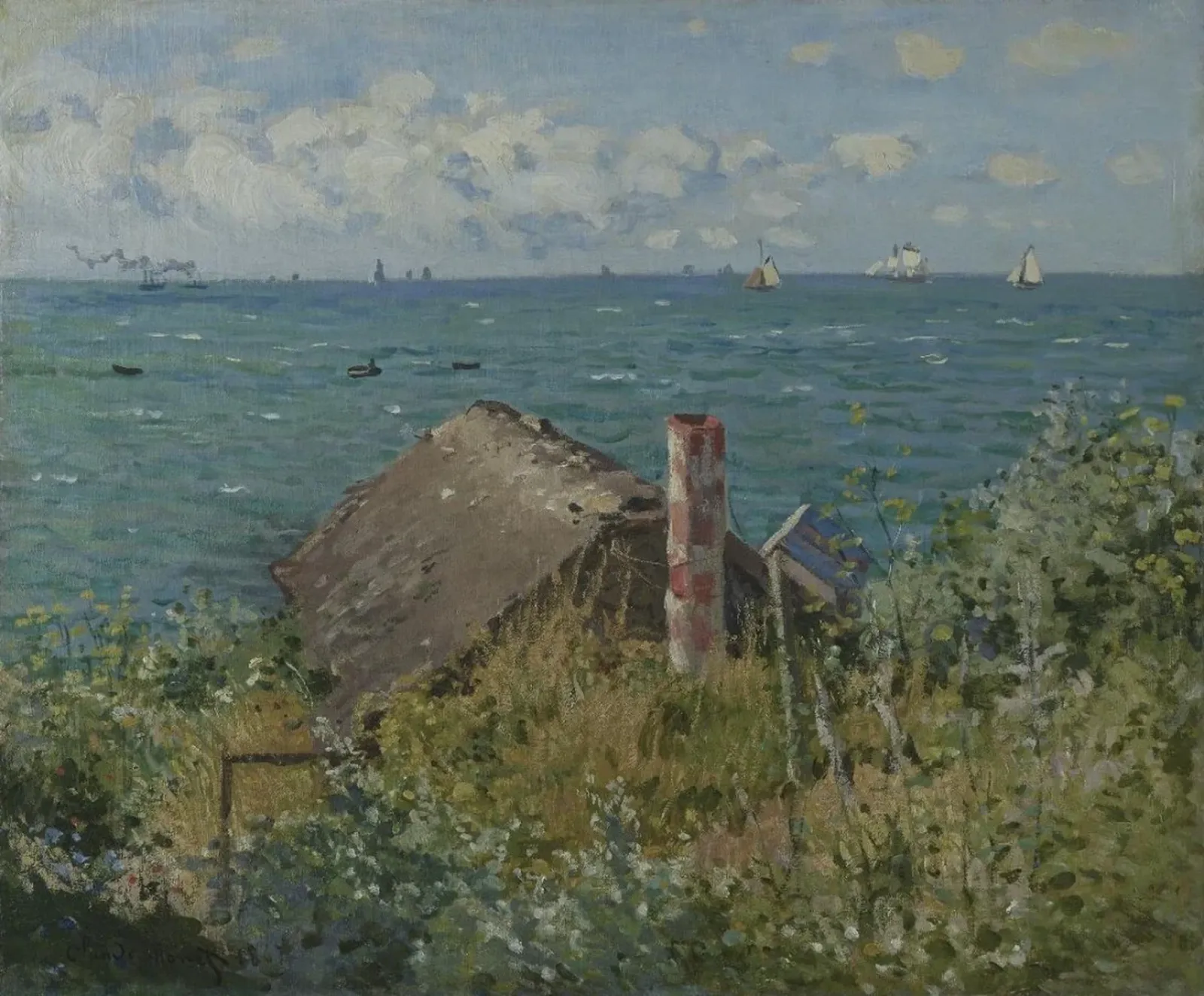 La cabane de Sainte-Adresse, Claude Monet