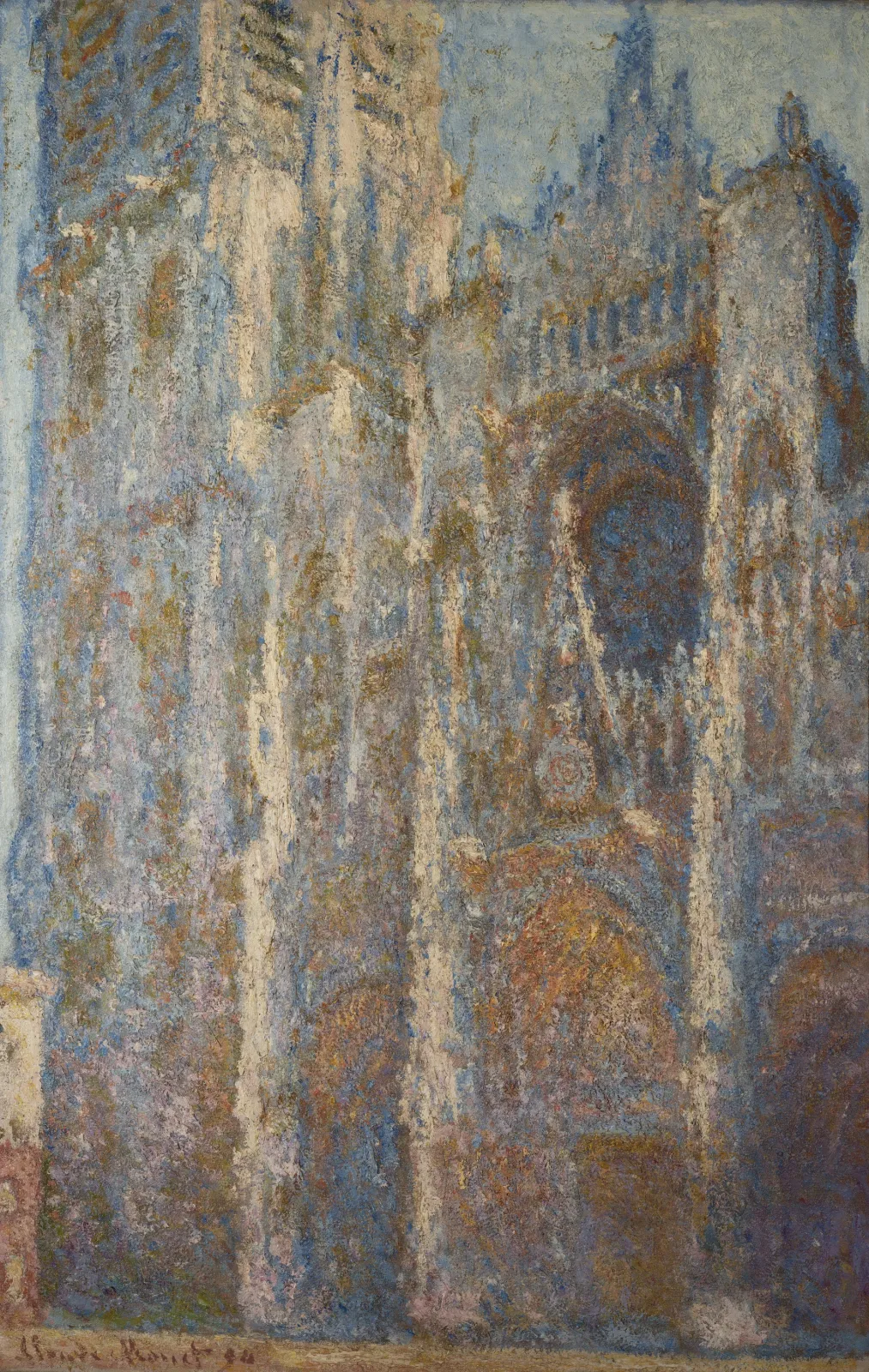 La Cathédrale de Rouen, le Portail et la Tour d'Albane, Midi, Claude Monet