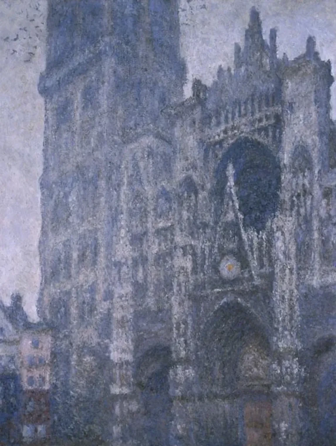 La Cathédrale de Rouen, le Portail et la tour d'Albane, Temps gris, Claude Monet