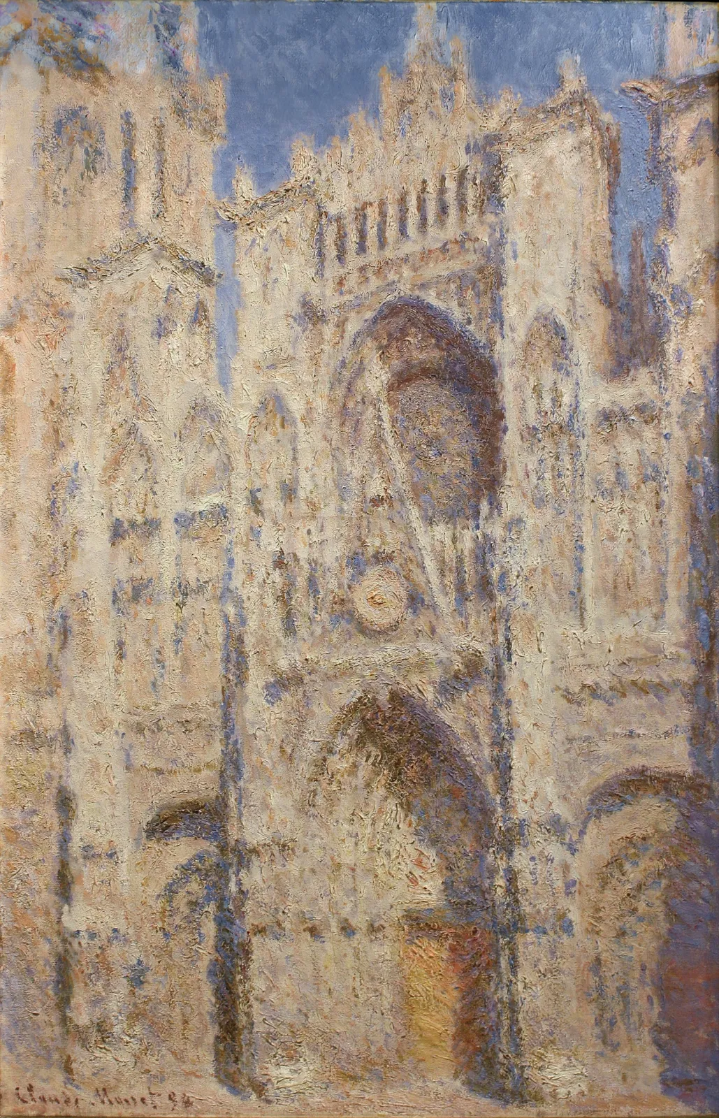 La Cathédrale de Rouen, le Portail, Soleil, Claude Monet