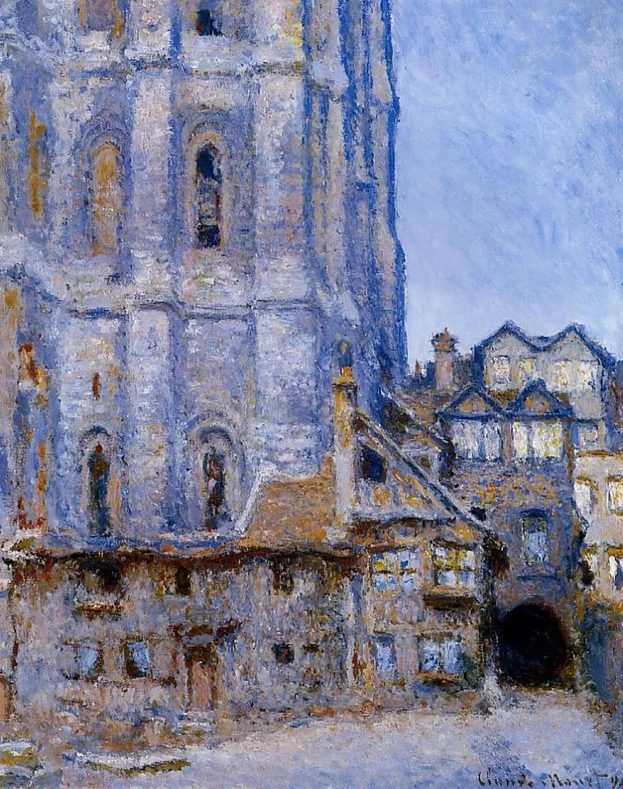 La Cour d'Albane, Rouen, Claude Monet