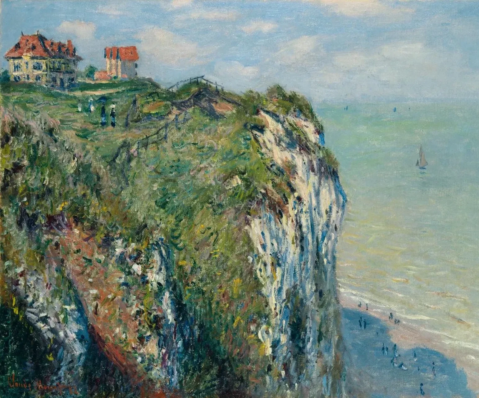 La Falaise à Dieppe, Claude Monet