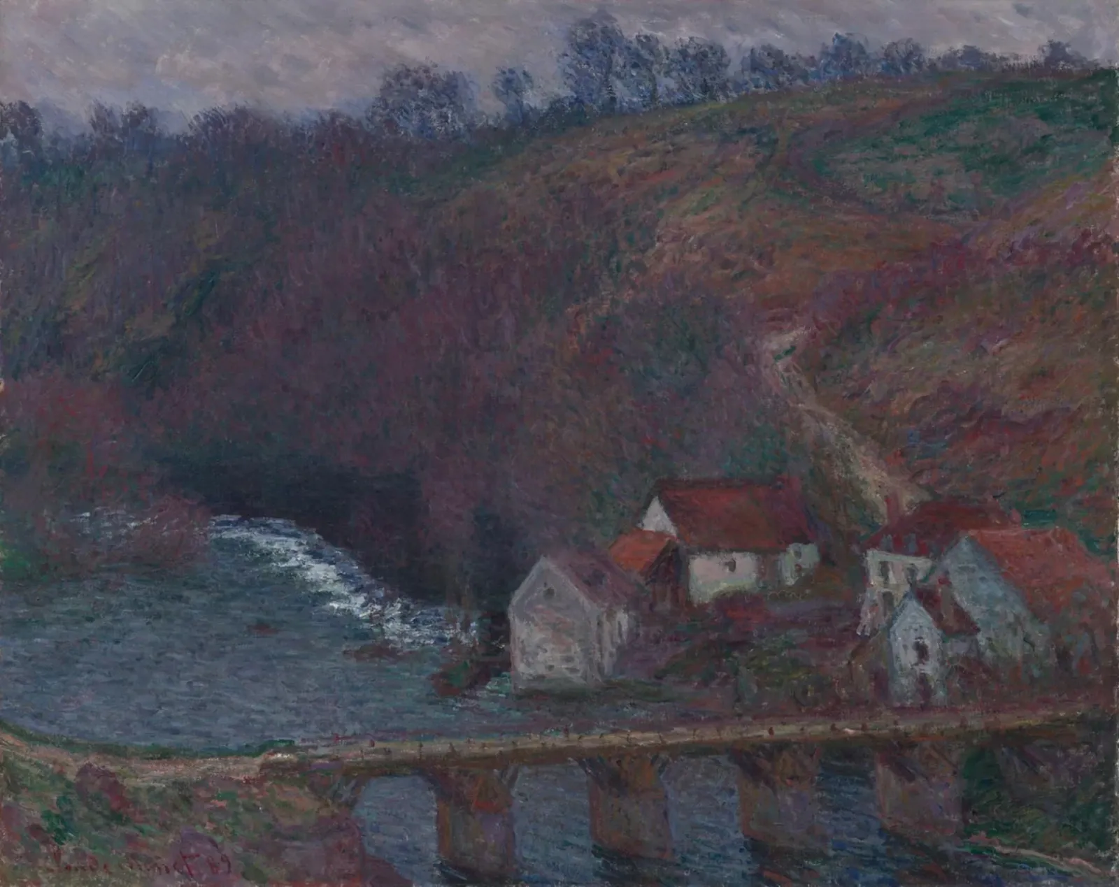 La Grande Creuse au pont de Vervy, Claude Monet