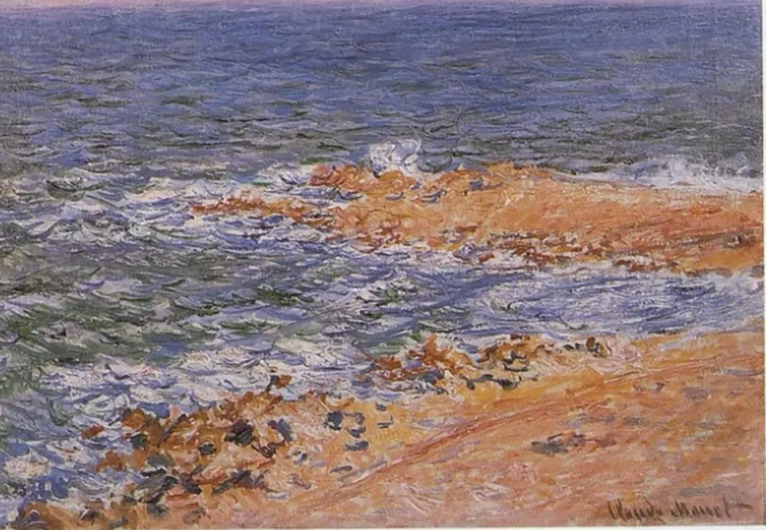 La mer à Antibes, Claude Monet