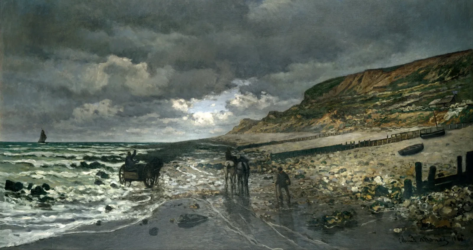 La Pointe de la Hève à marée basse, Claude Monet