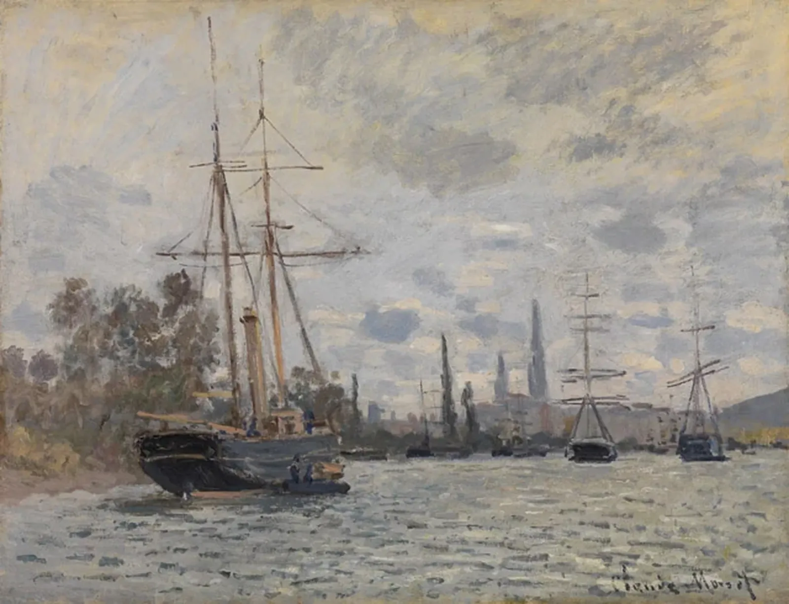 La Seine à Rouen, Claude Monet