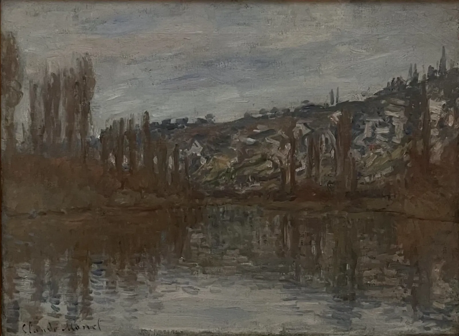 La Seine en aval de Vétheuil, Claude Monet