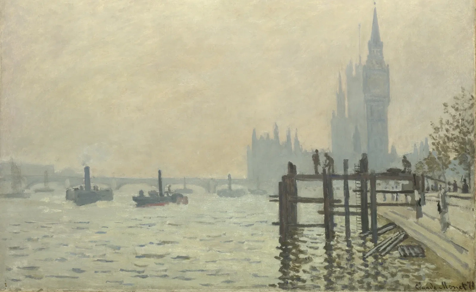 La Tamise et le Parlement, Claude Monet