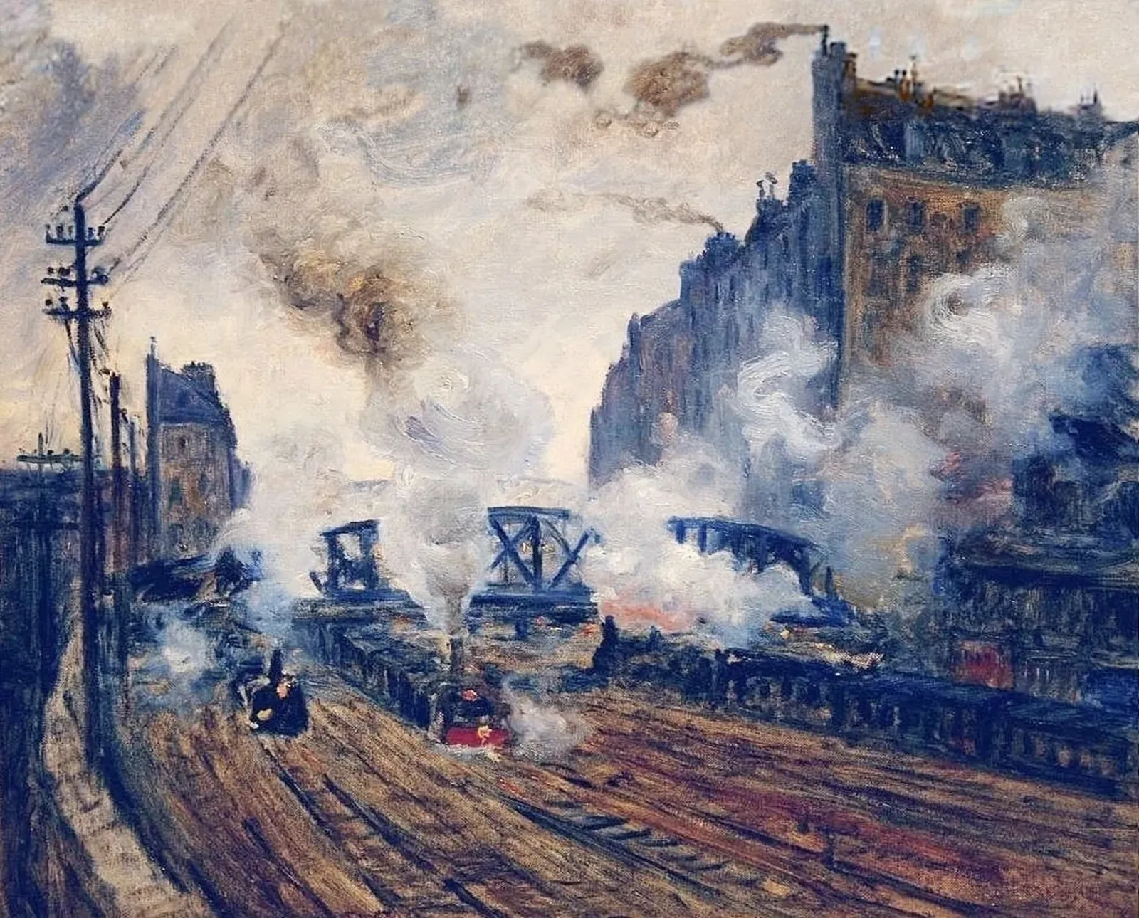 La Tranchée des Batignolles, Claude Monet